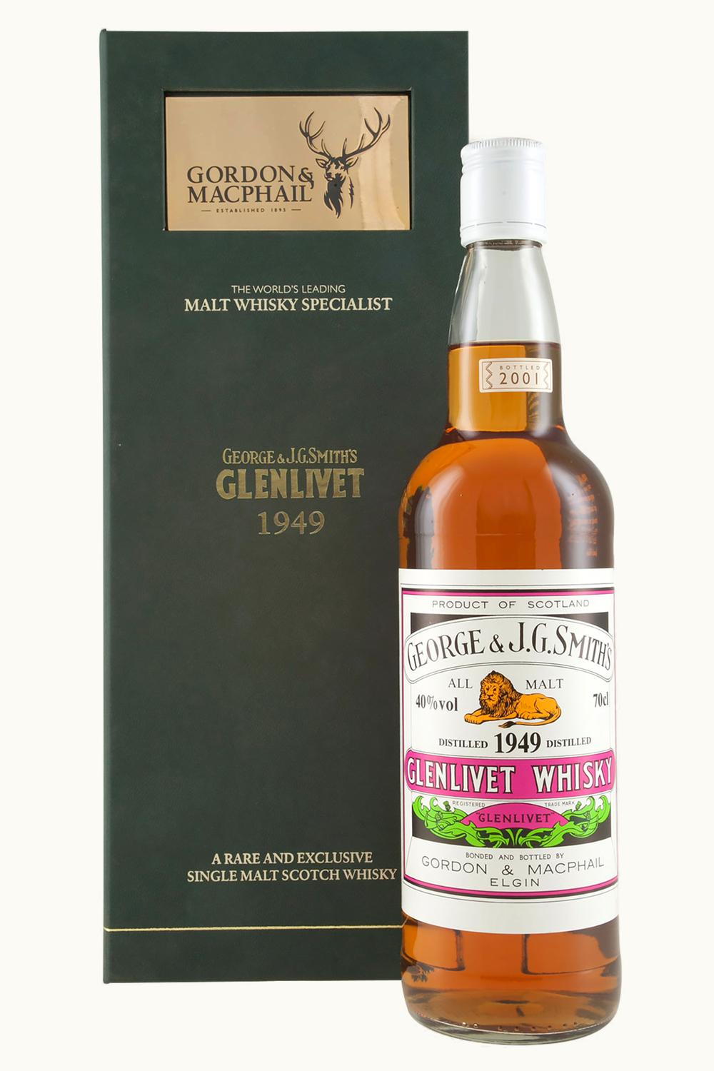 Gordon & MacPhail Gordon & MacPhail George & J.G. Smith's Glenlivet Vintage Single Malt Scotch Whisky Speyside, 1949