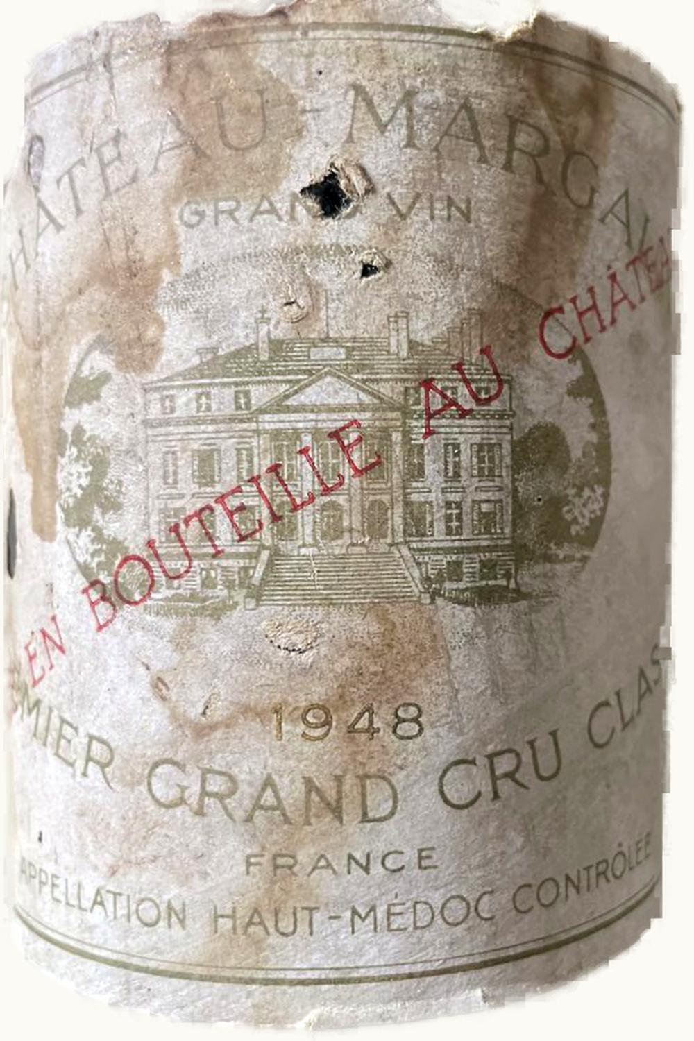 Château Margaux Médoc Bordeaux, 1948