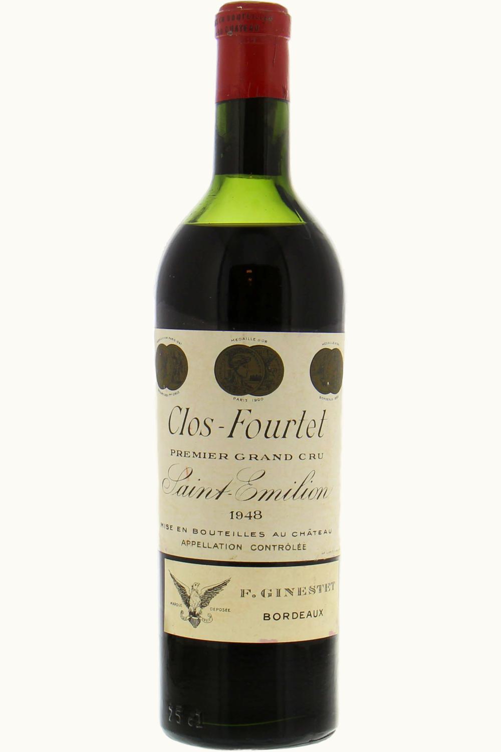 Château Clos Fourtet Clos Fourtet St-Émilion Grand Cru Bordeaux, 1948