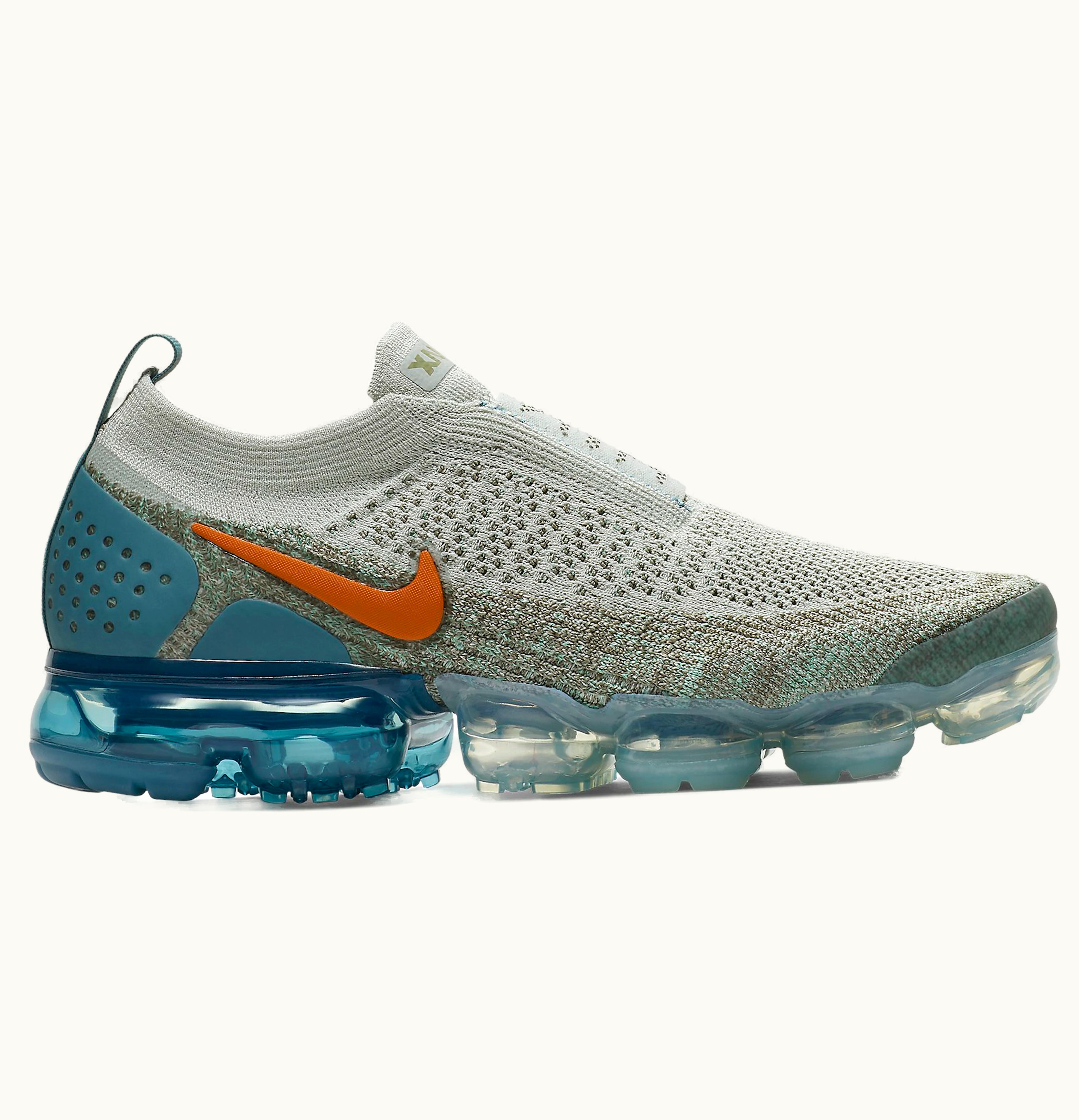 Nike Nike Air VaporMax Moc 2 Light Silver Campfire Orange Celestial Teal W