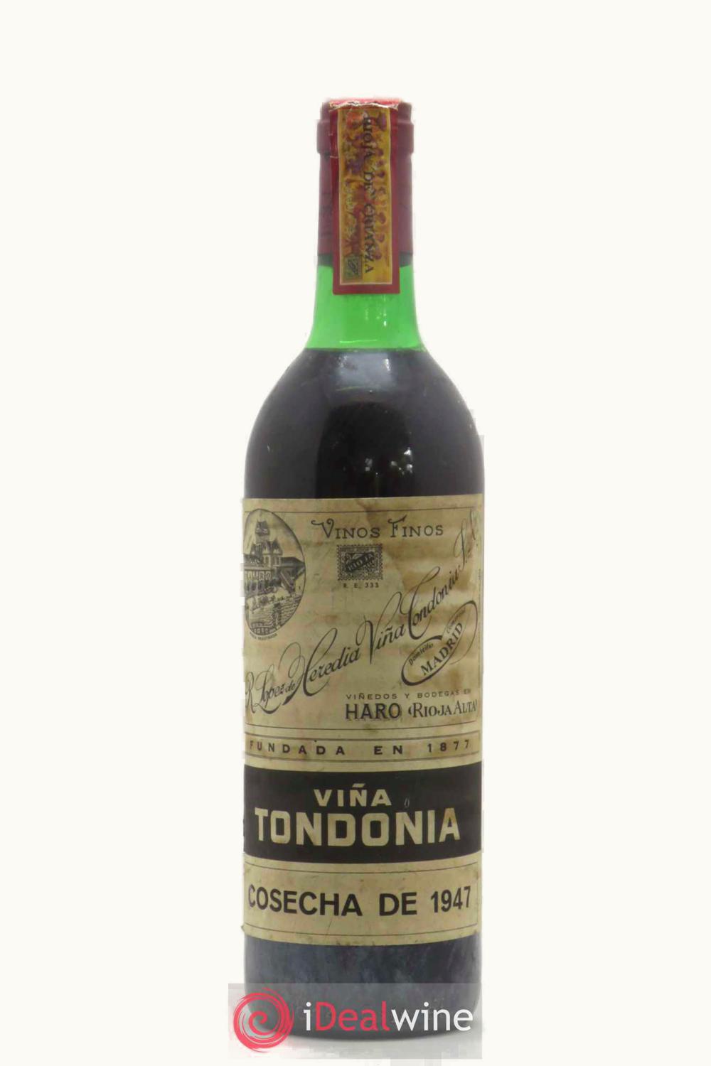 R. López de Heredia R. López de Heredia Viña Tondonia Gran Reserva, 1947