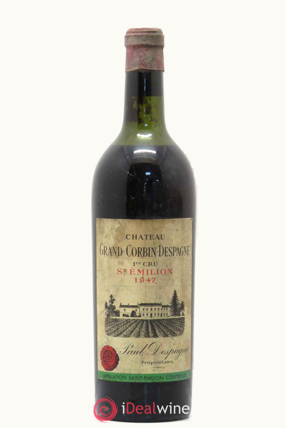 Chateau Grand Corbin-Despagne Chateau Grand Corbin-Despagne St. Émilion Grand Cru, 1947