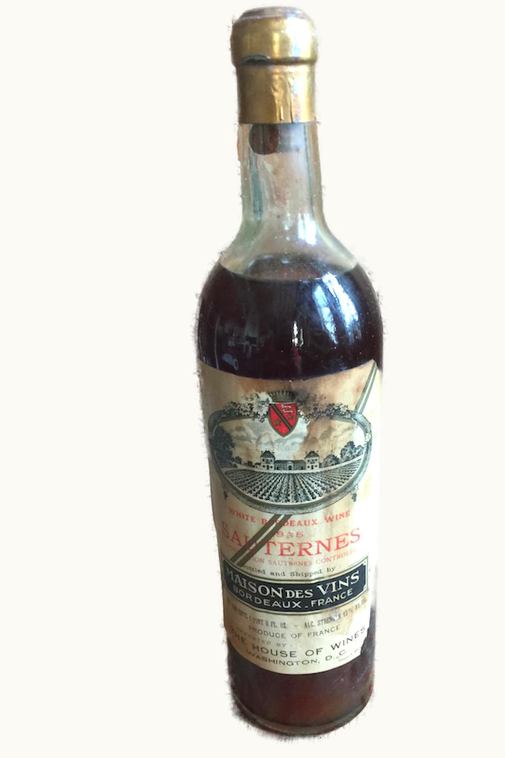 Château Villefranche Château VIllefranche Sauternes, 1945