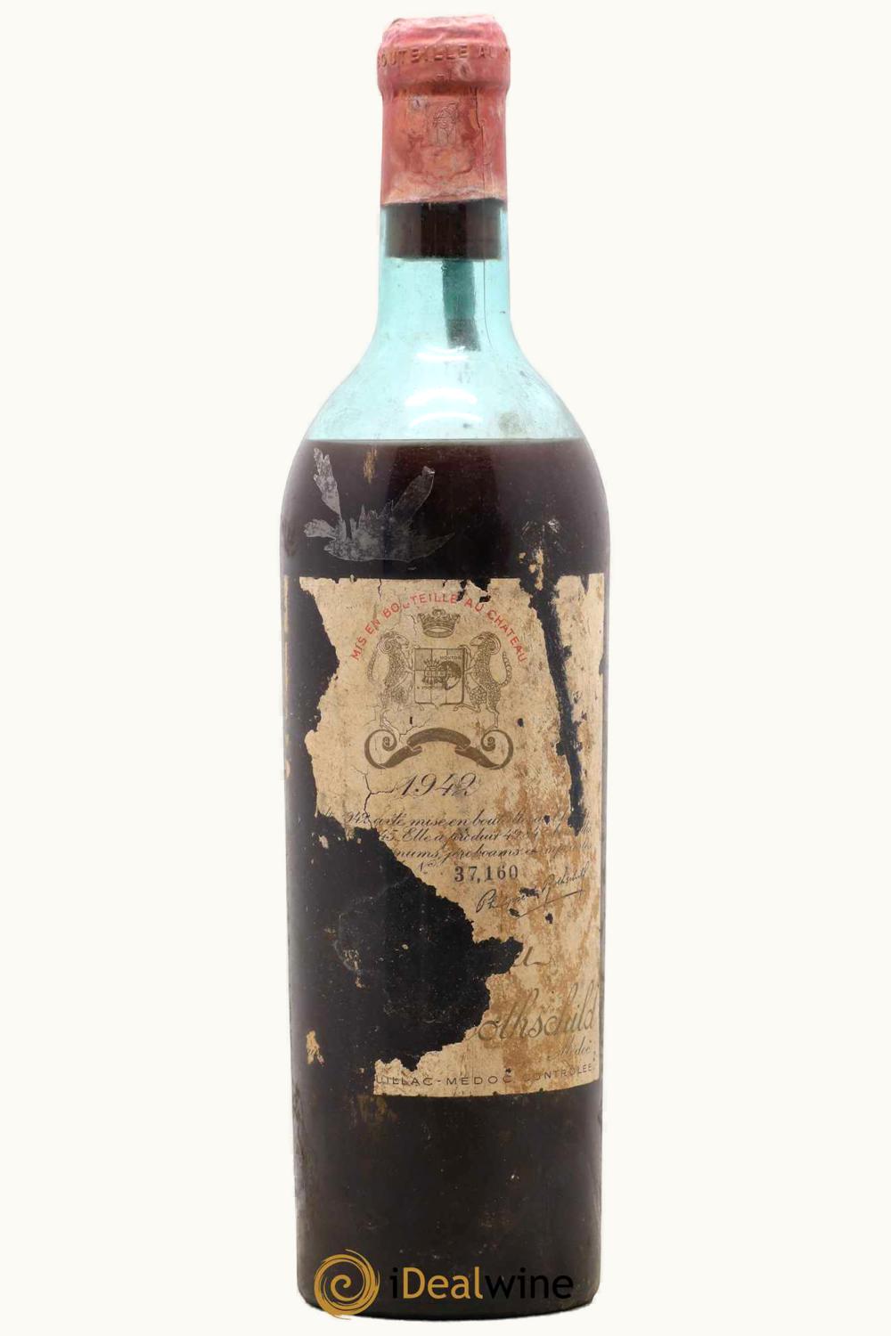 Château Mouton Rothschild Pauillac Médoc Bordeaux, 1942