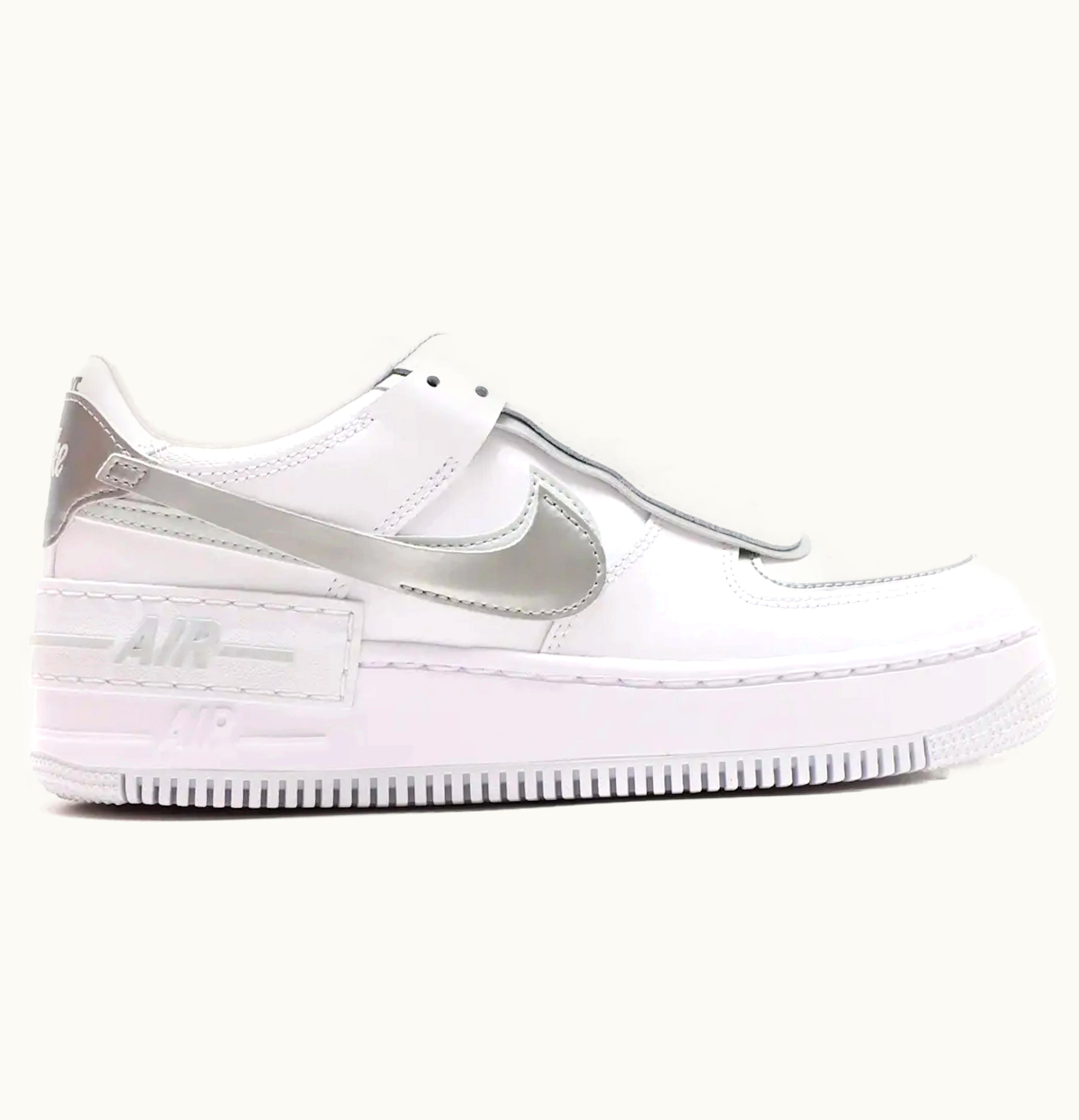 Nike Nike Air Force 1 Low Shadow White Pure Platinum Metallic Silver W