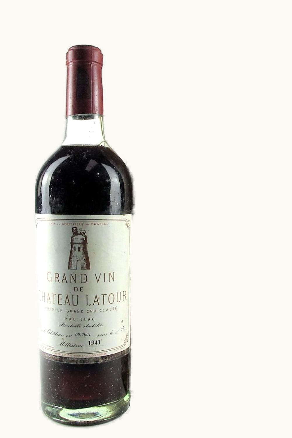 Château Latour Pauillac Médoc Bordeaux, 1941