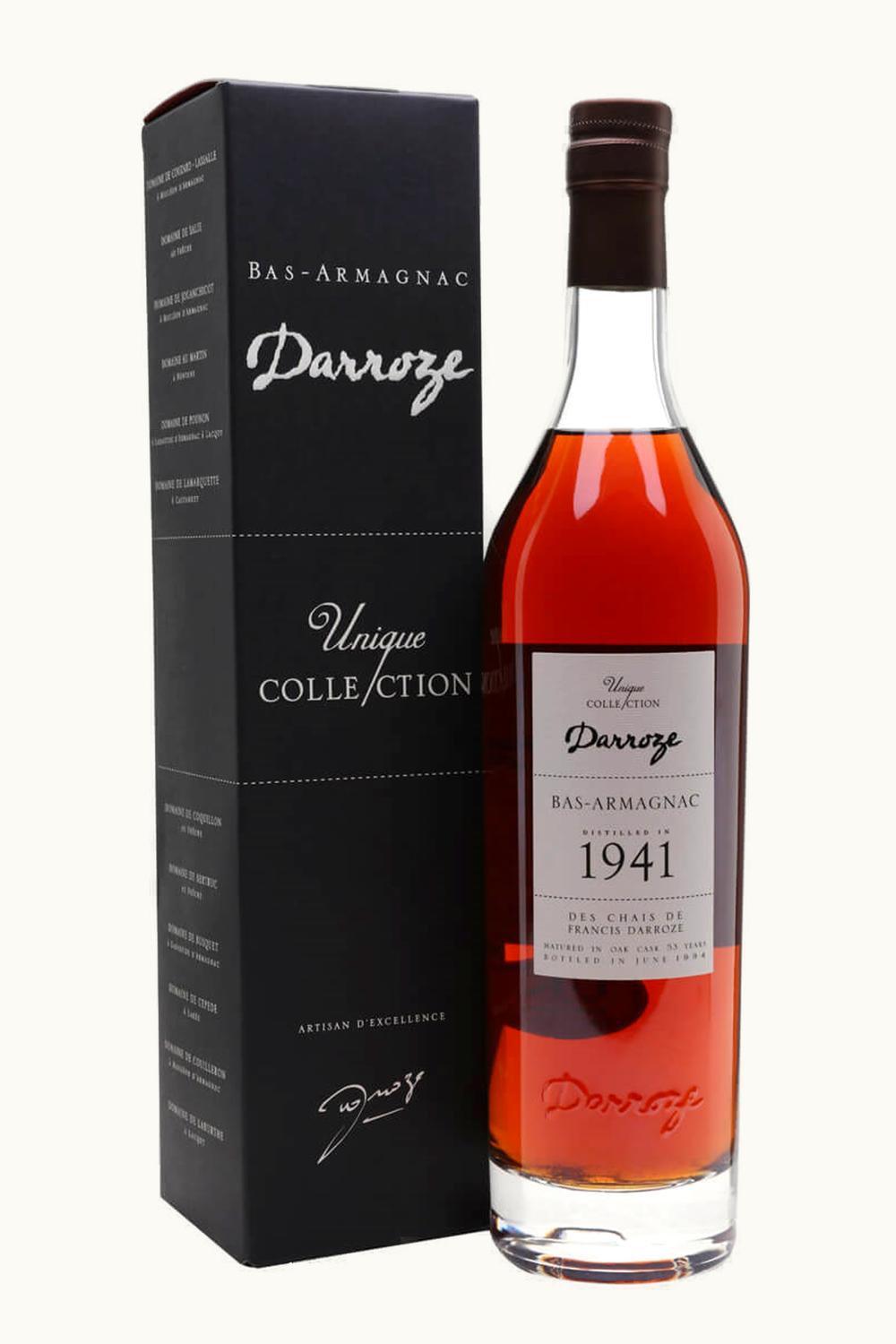 Francis Darroze Unique Collection de Chais Vintage Bas Armagnac, 1941