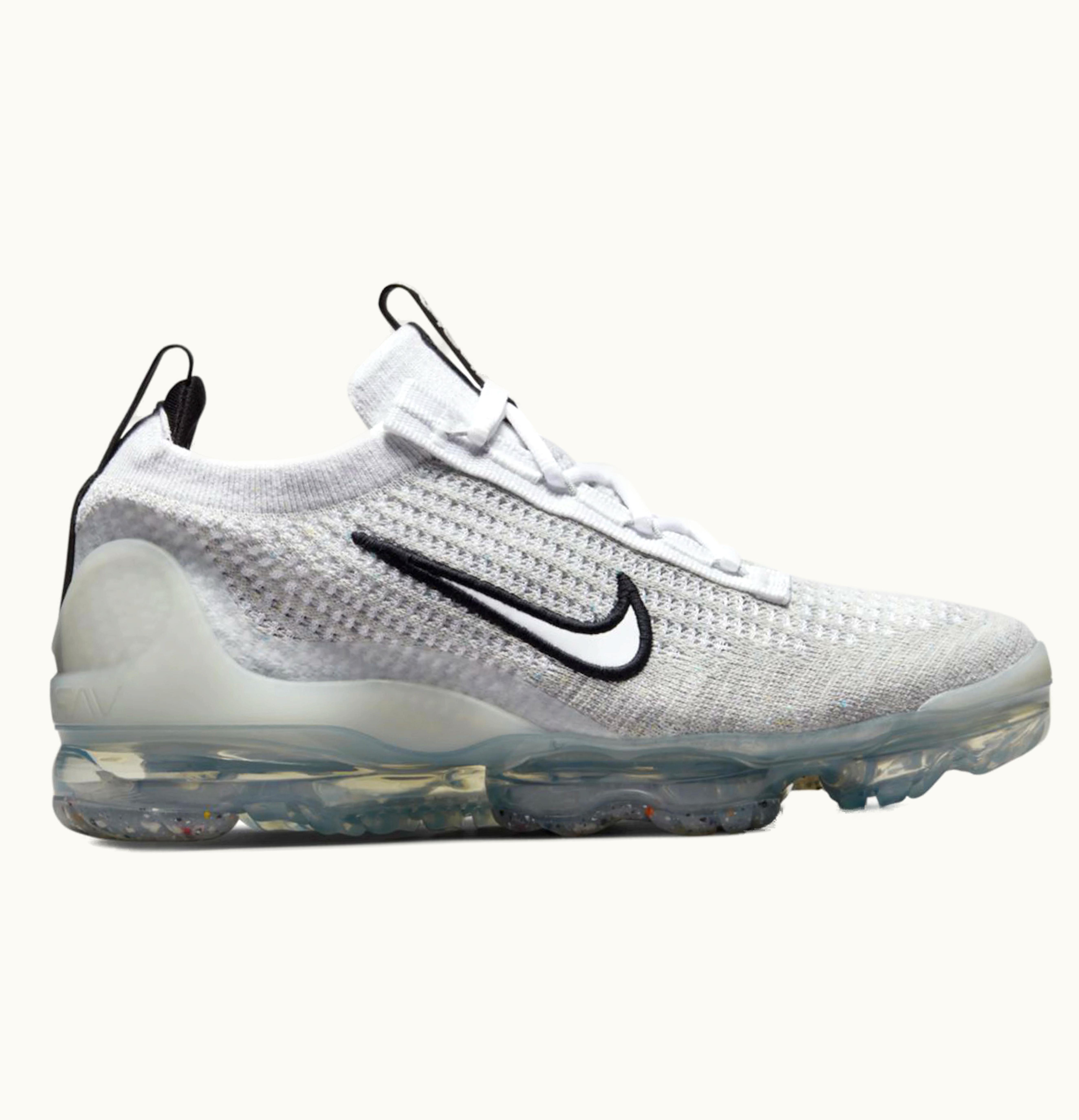 Nike Nike Air VaporMax 2021 Flyknit White Metallic Silver GS