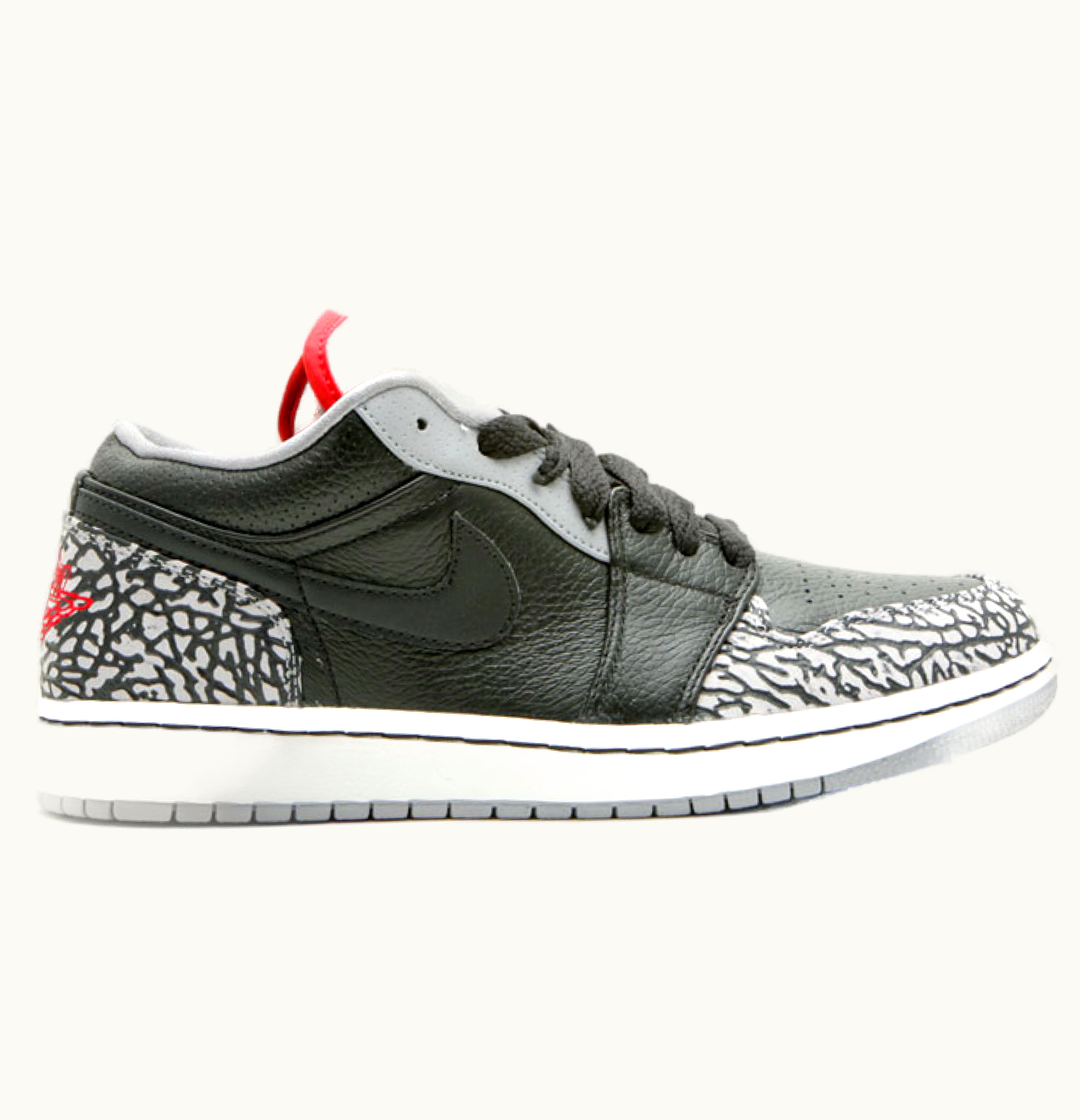 Jordan Air Jordan 1 Phat Low Black Cement 2008