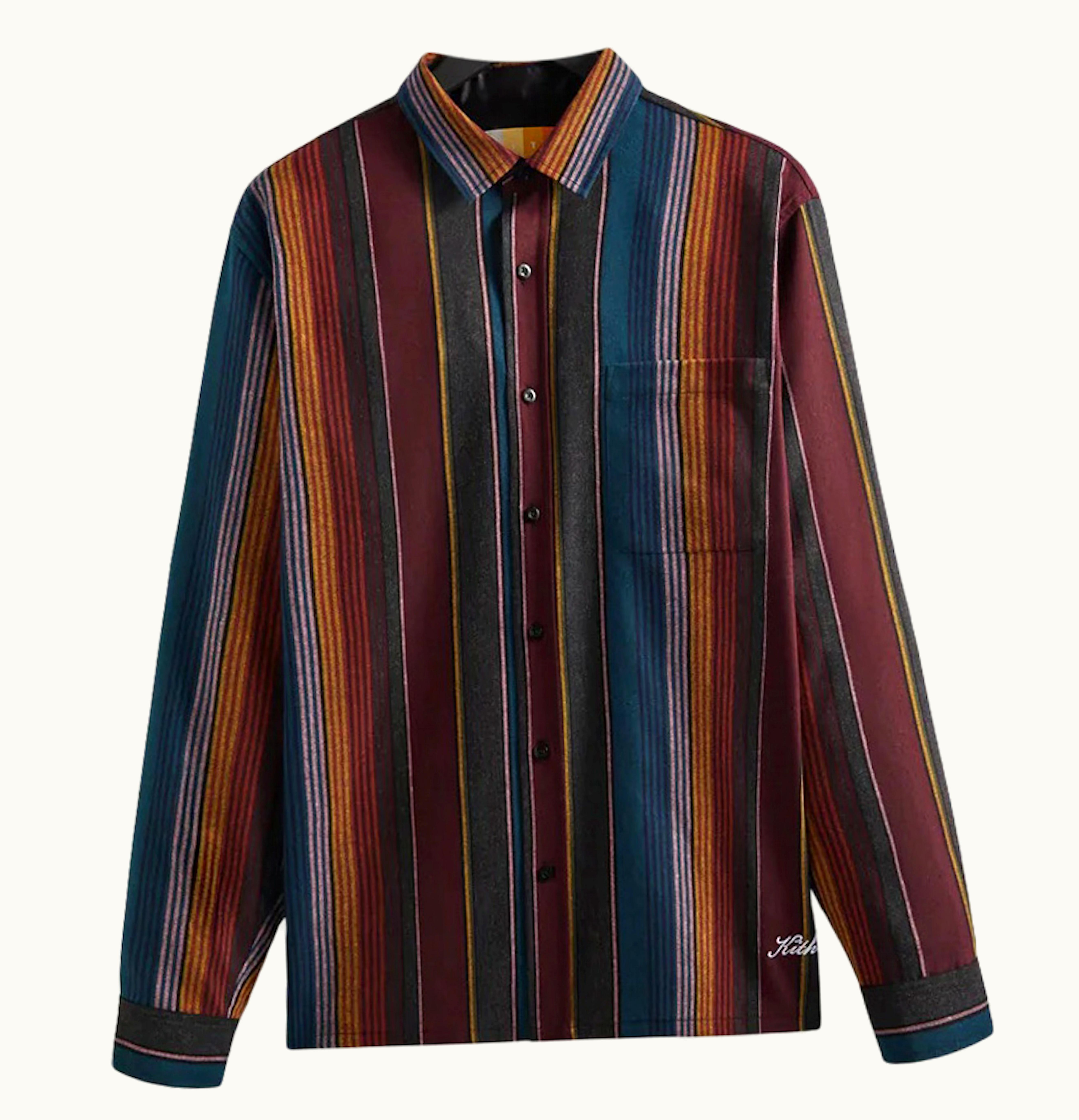 Kith Kith Striped Ludlow Shirt Void
