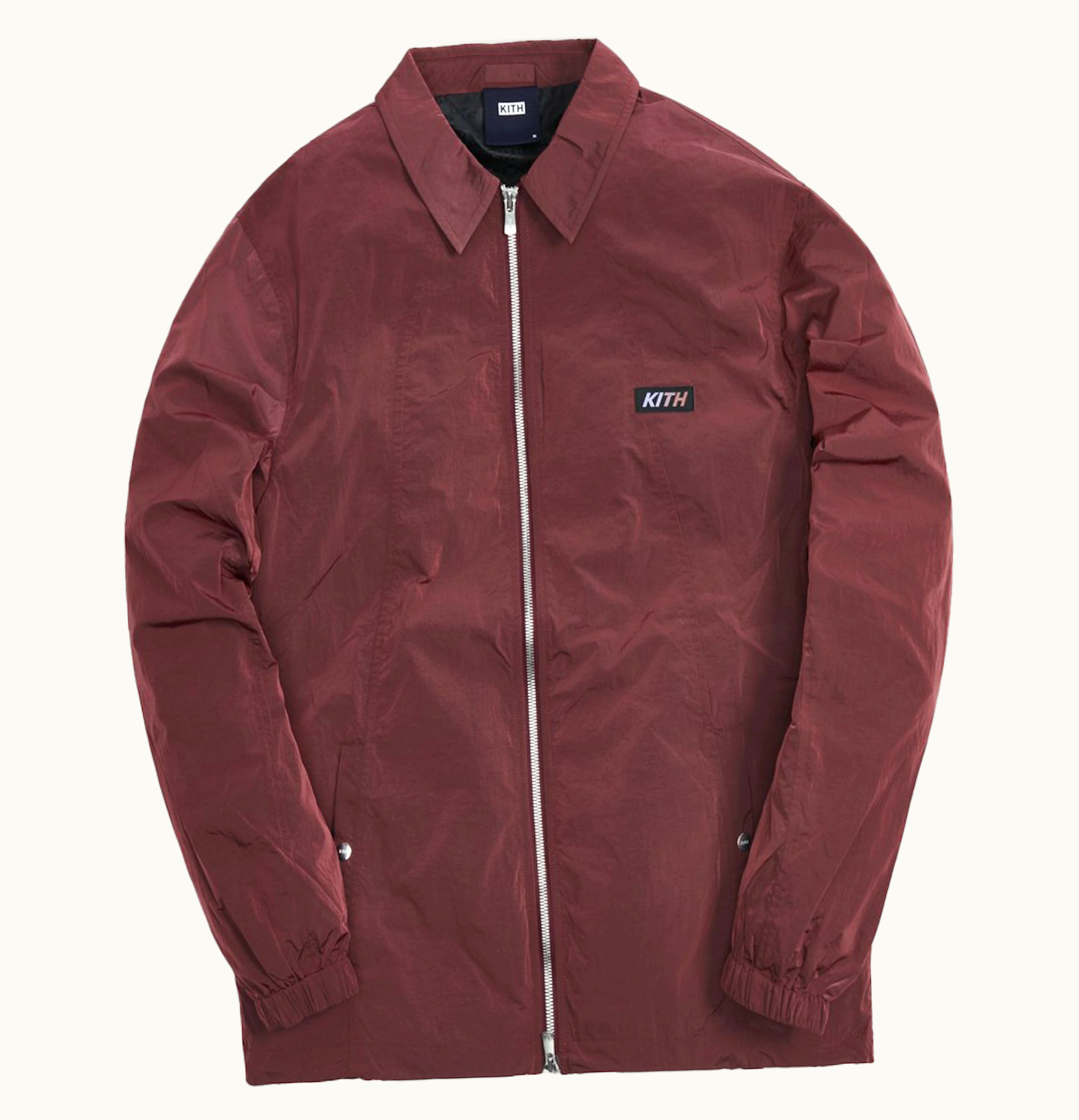 Kith Kith Coaches Wrinkle Nylon Jacket Roan Rouge