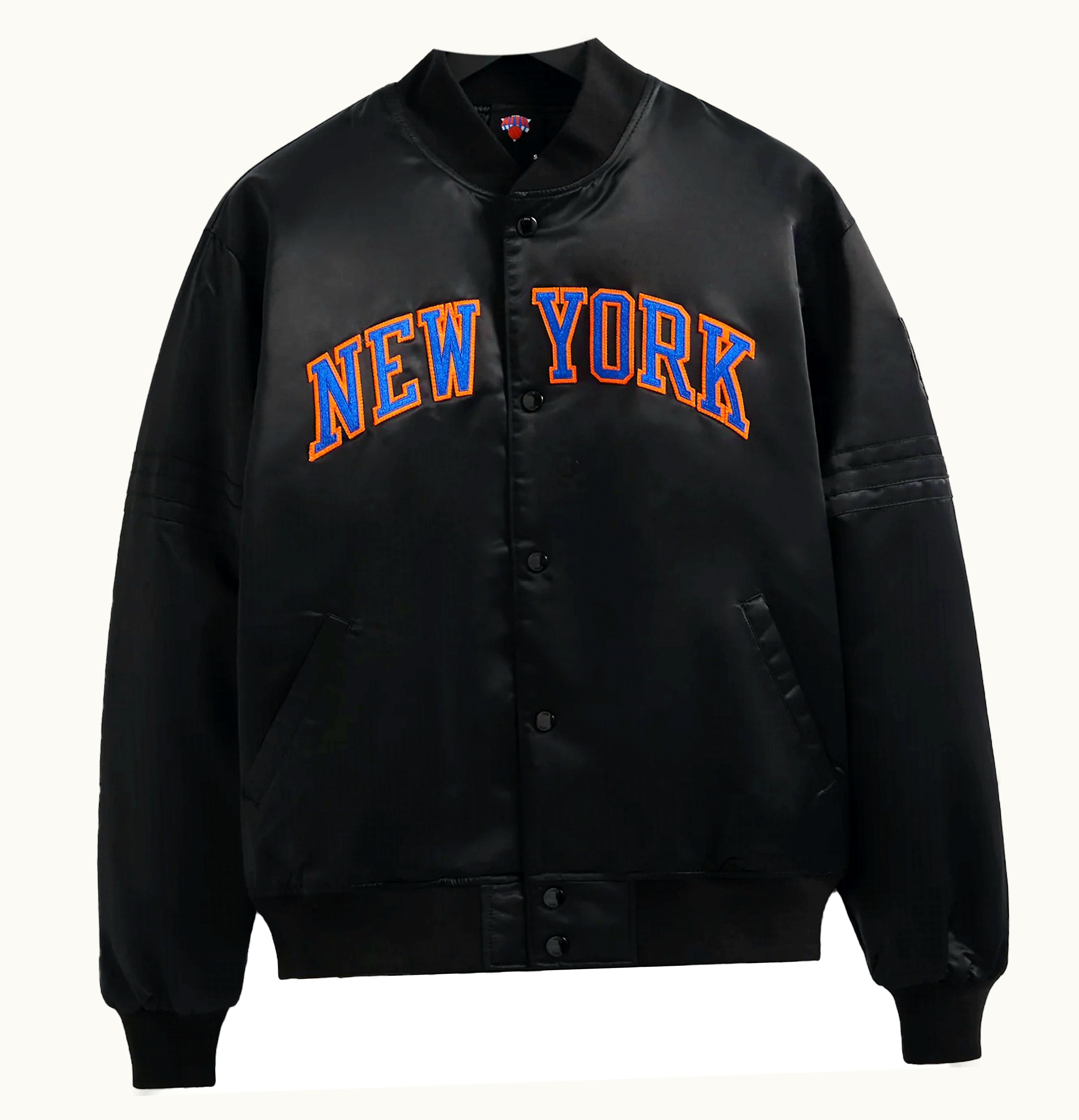 Kith Kith New York Knicks Satin Bomber Jacket Black