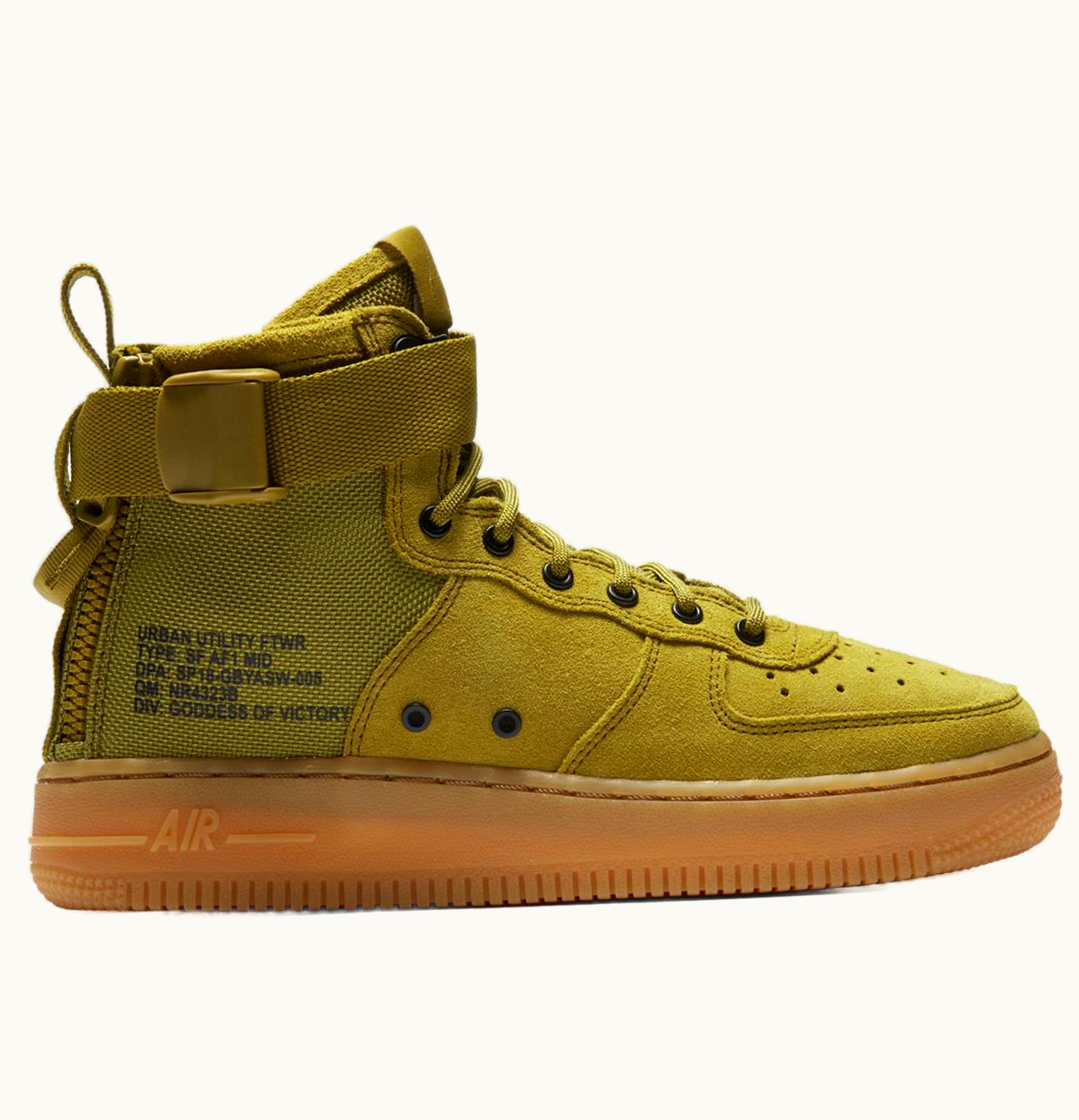 Nike Nike SF Nike Air Force 1 Mid Desert Moss GS