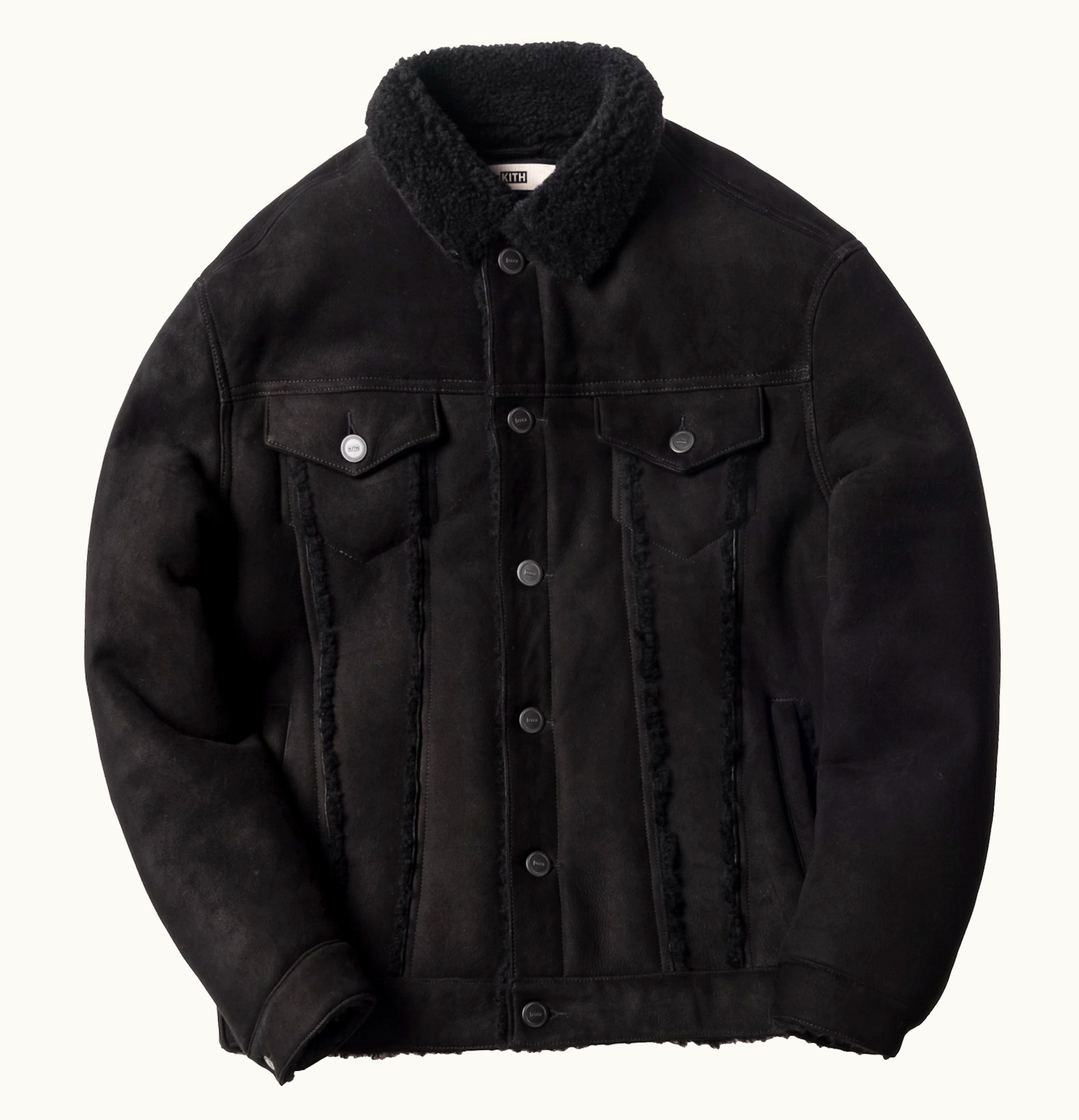 Kith Kith Amherst Shearling Trucker Jacket Black
