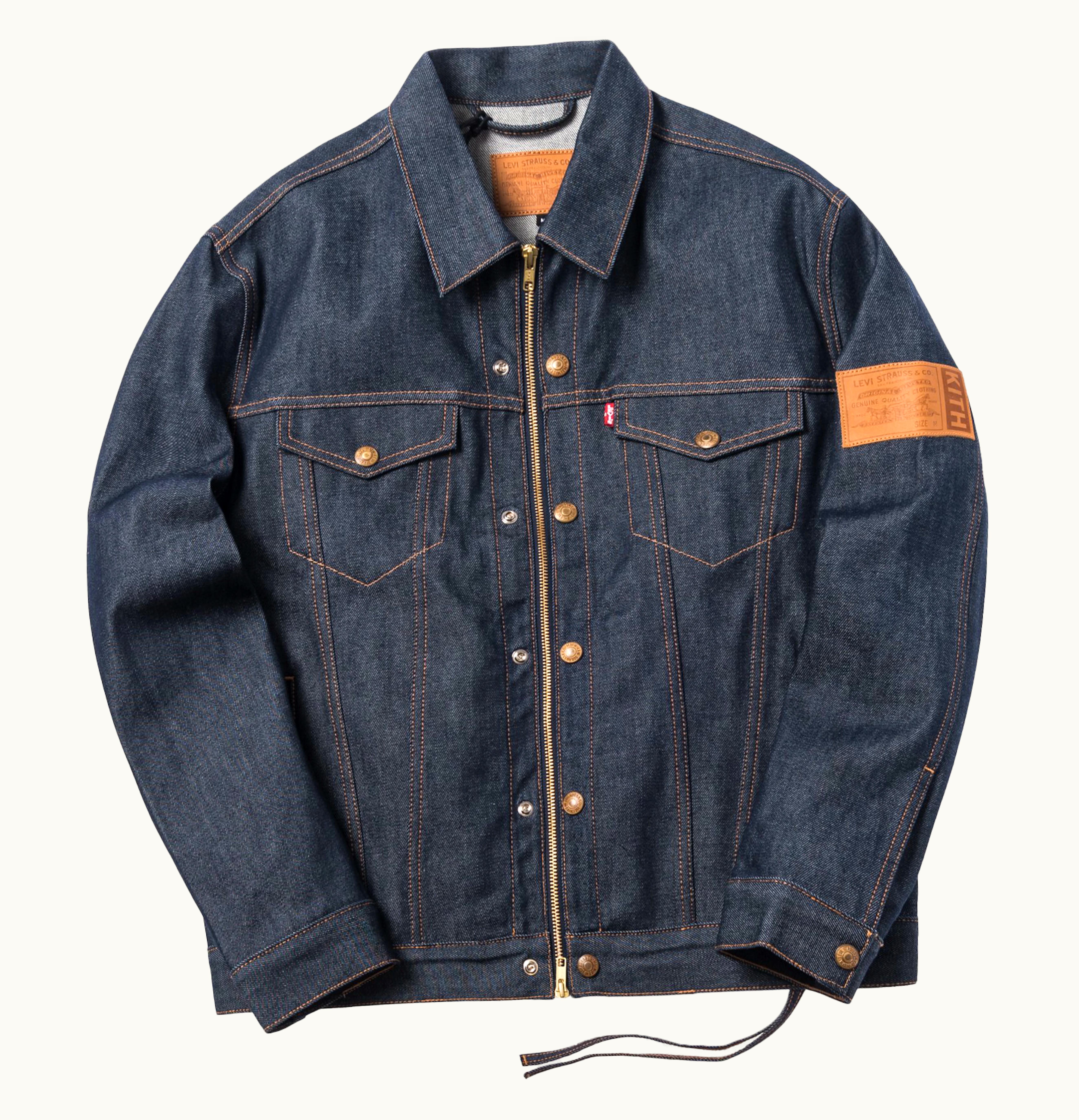 Kith Kith x Levis Raw Trucker Jacket Dark Indigo