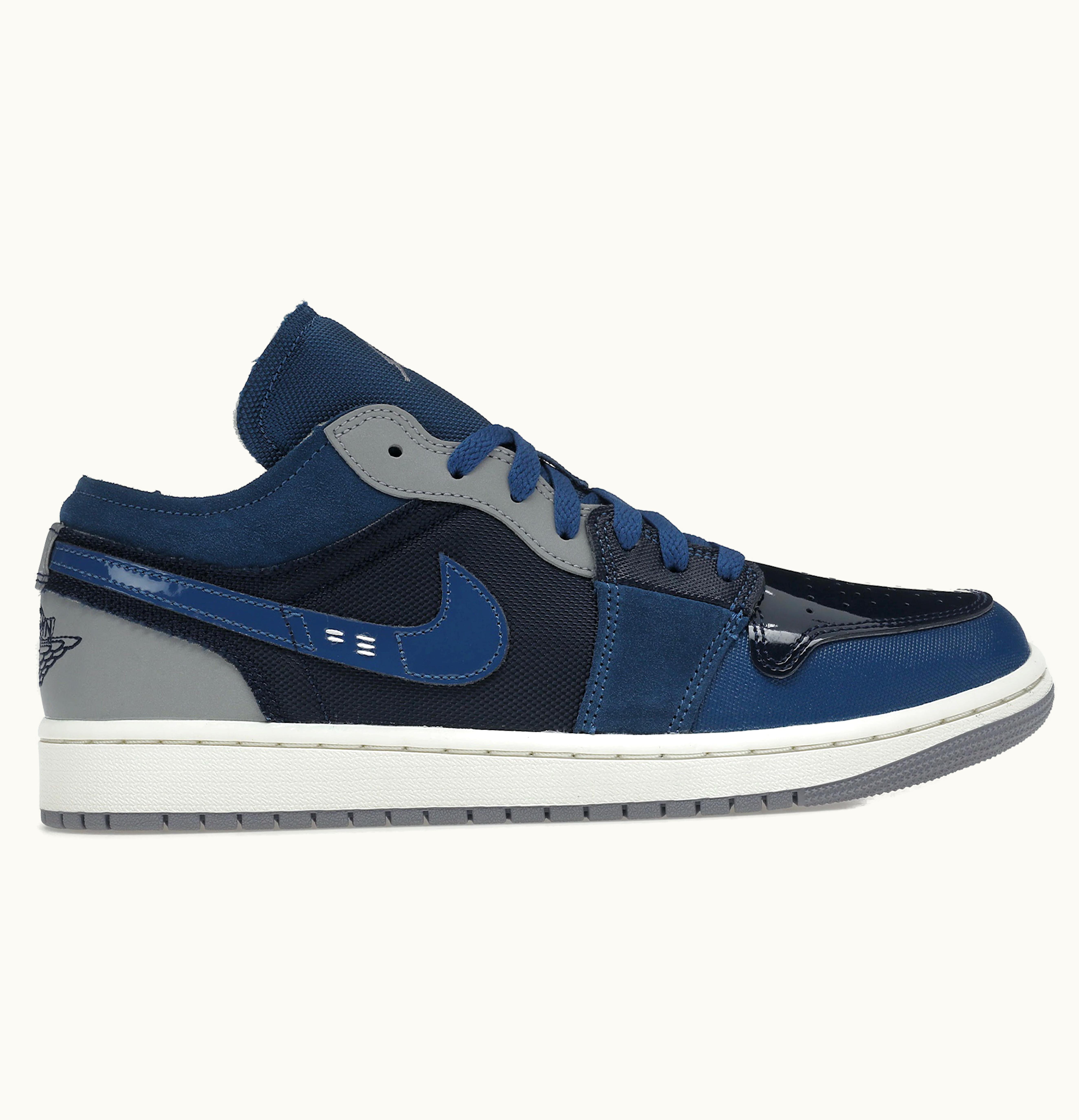 Jordan Air Jordan 1 Low SE Craft Obsidian French Blue Ashen Slate White