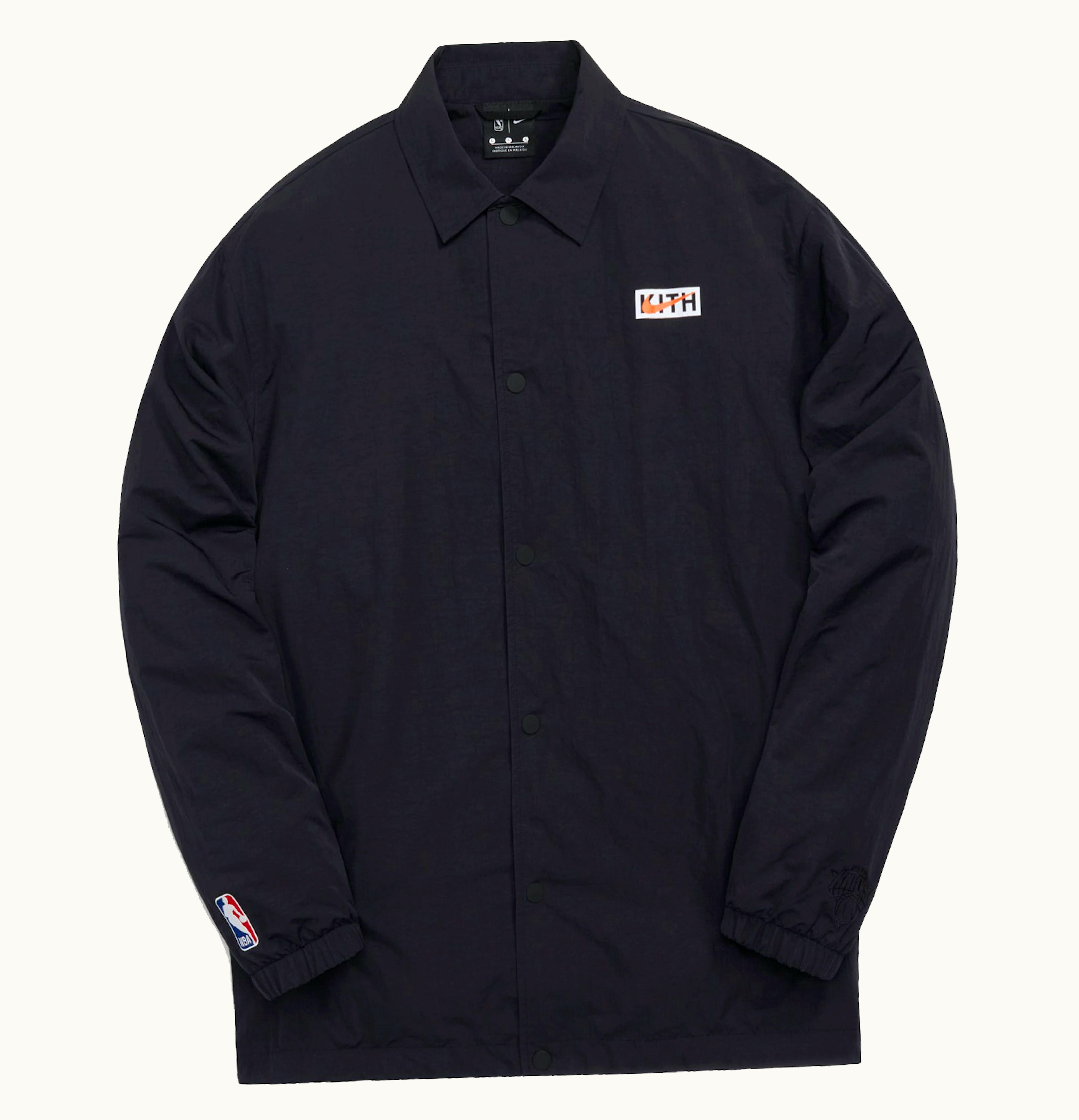 Kith Kith Nike for New York Knicks Coaches Jacket FW21 Black