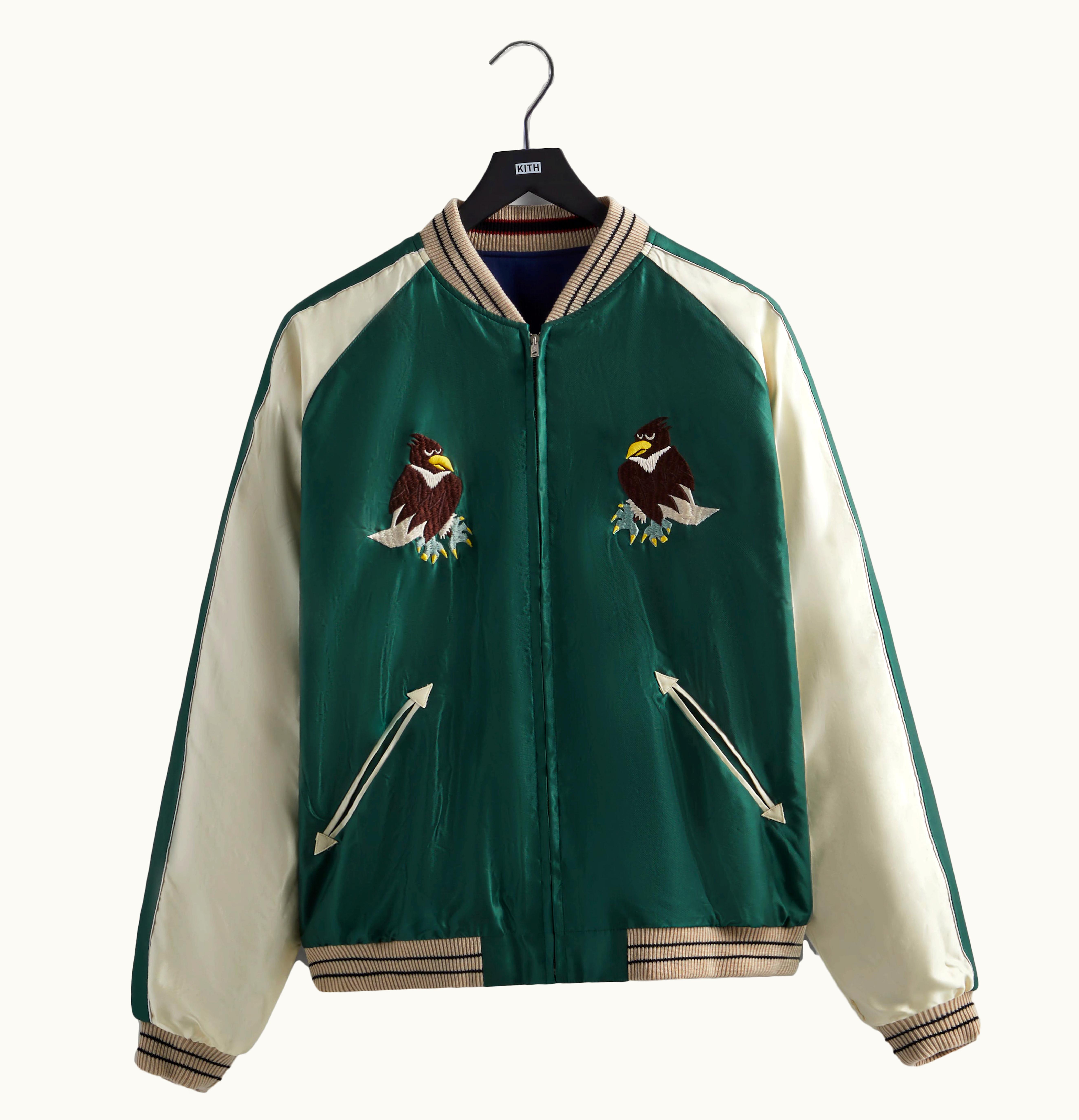 Kith Kith Tokyo Exclusive Tailor Toyo Souvenir Reversible Jacket Green Blue