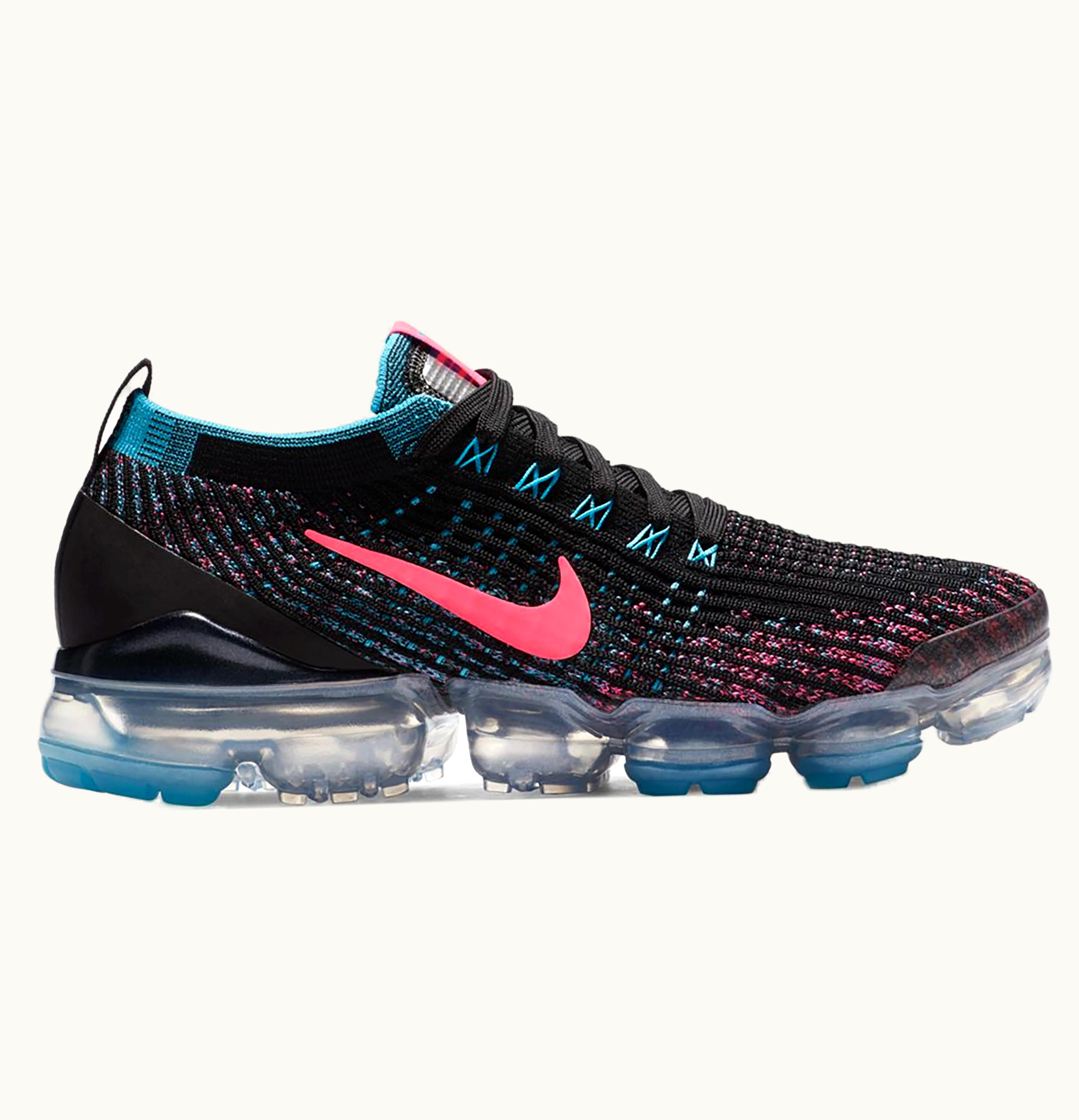 Nike Nike Air VaporMax Flyknit 3 Black Baltic Blue Hyper Pink W