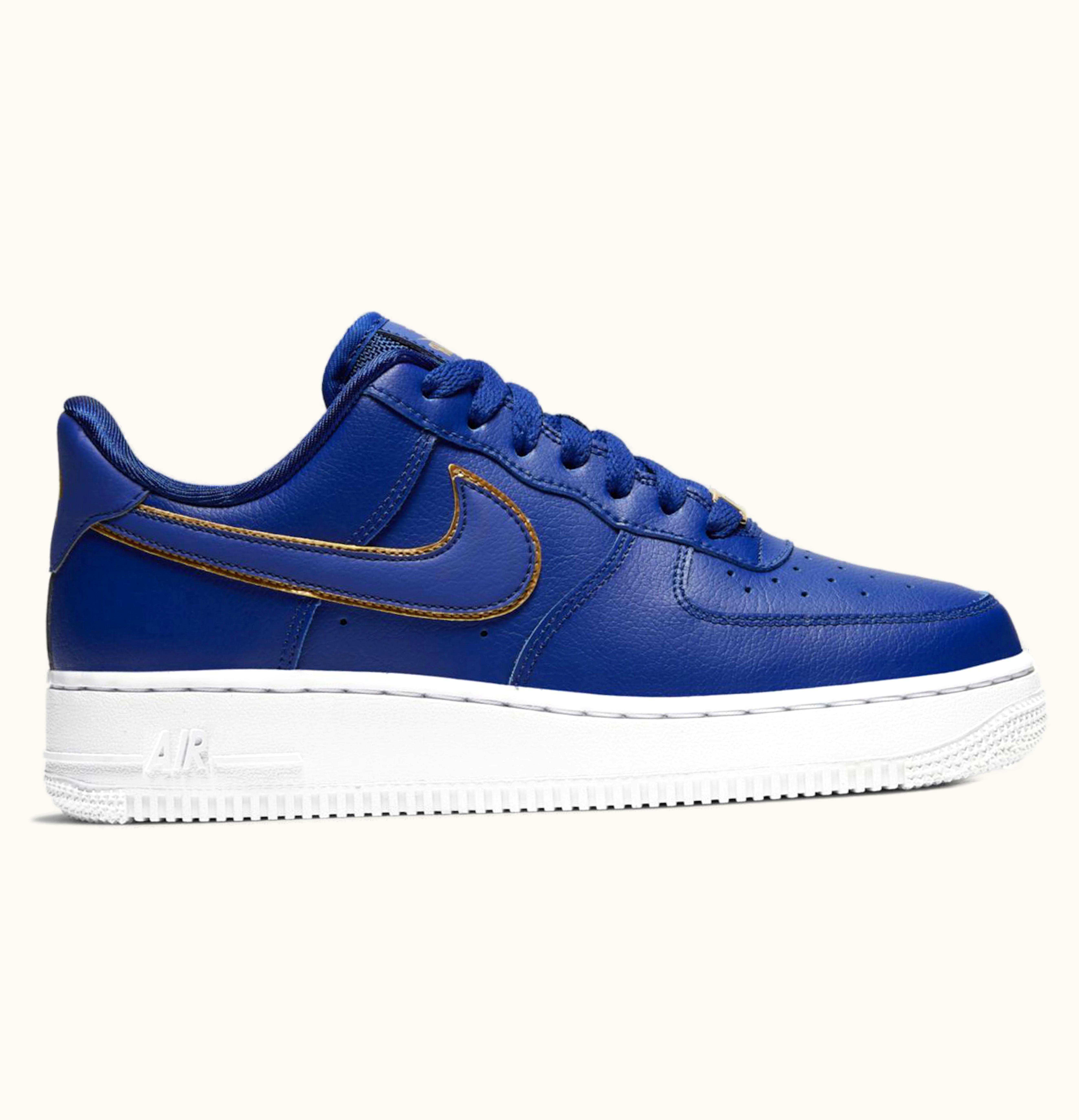 Nike Nike Air Force 1 Low Blue Gold Swoosh W