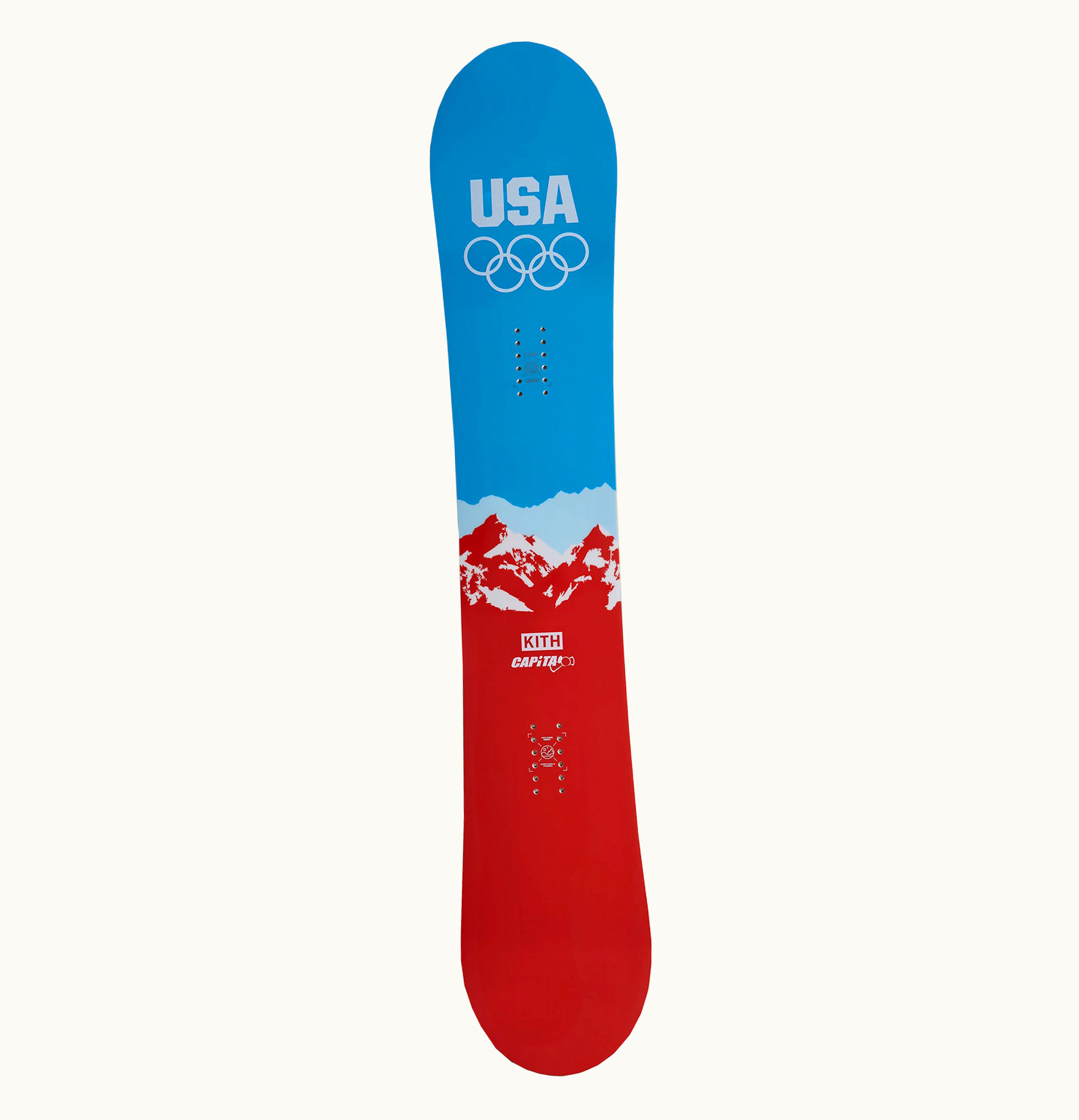 Kith Kith Team USA Capita V2 158 Snowboard Blue Red