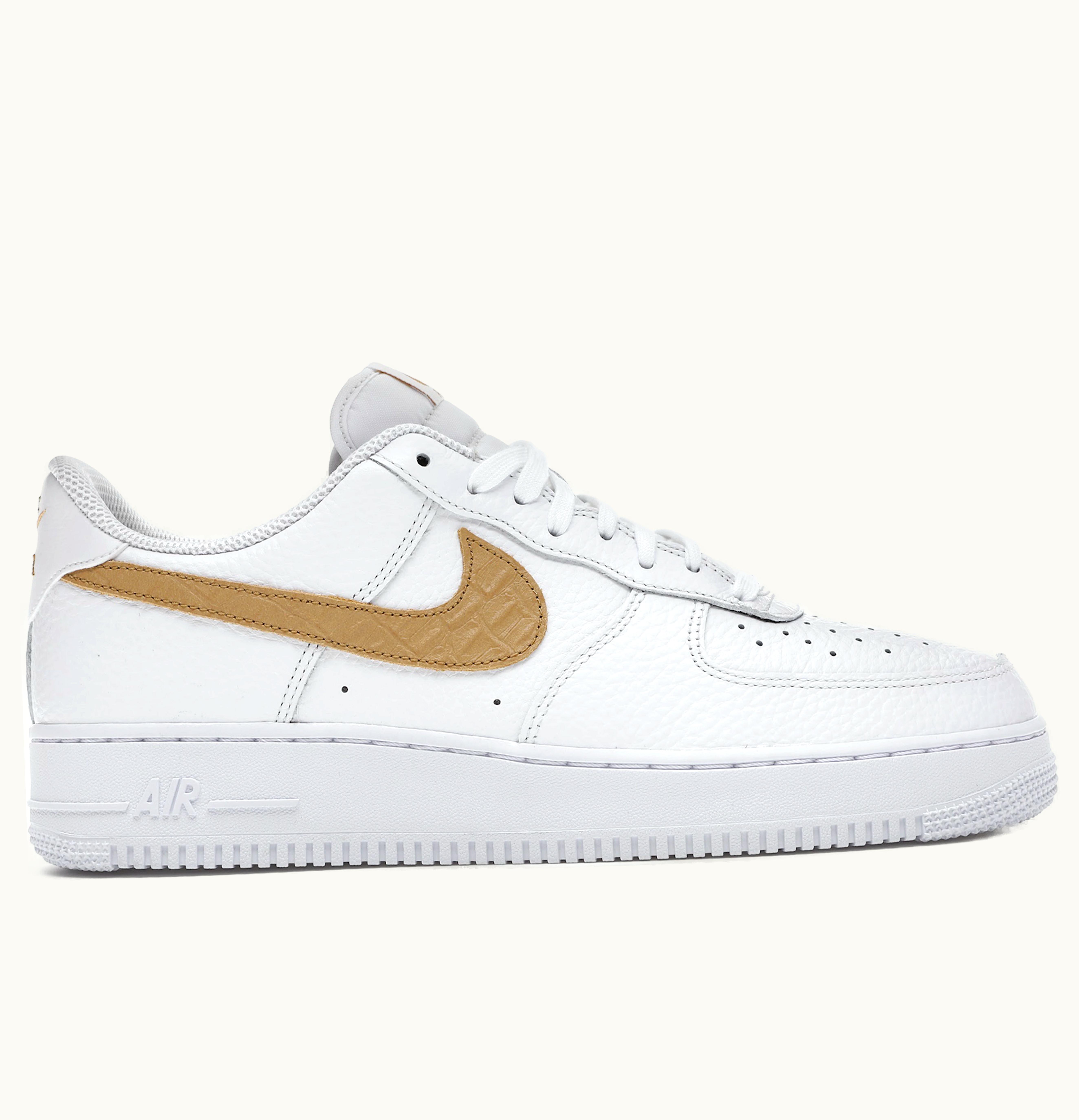 Nike Nike Air Force 1 Low Pony Hair Snakeskin Club Gold