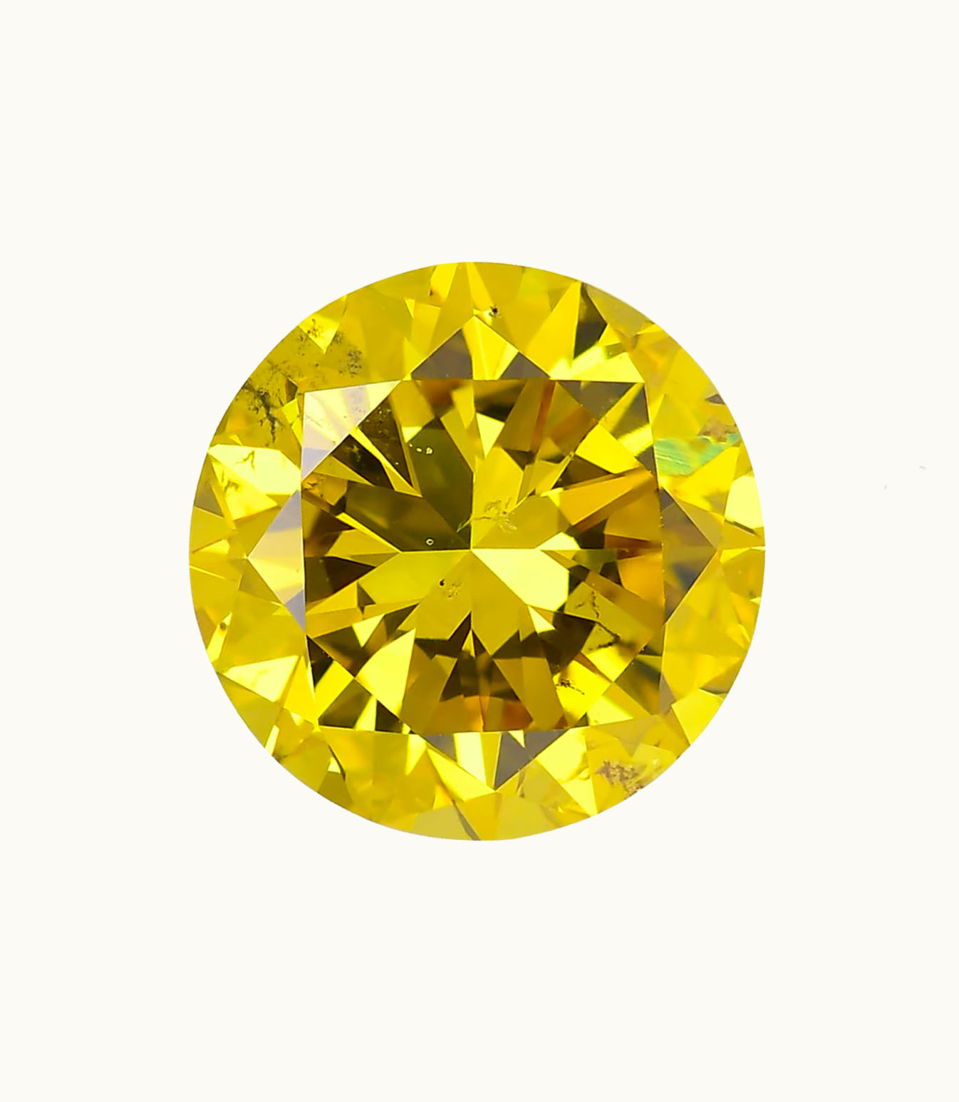 Loose Yellow Diamonds Round Loose Yellow Diamonds Color H - Clarity VVS1 - Cut Fair - Shape Round