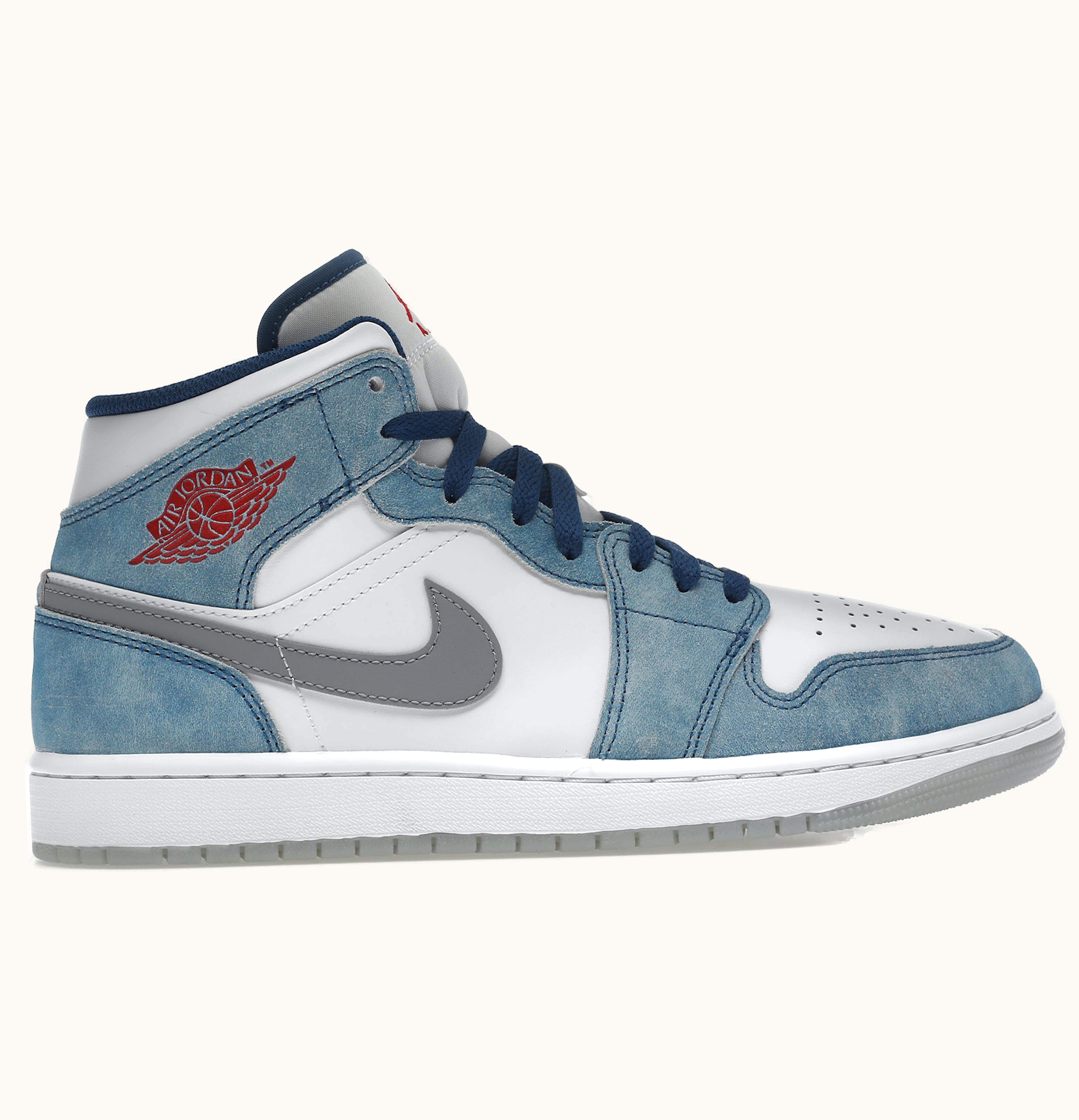Jordan Air Jordan 1 Mid French Blue Fire Red