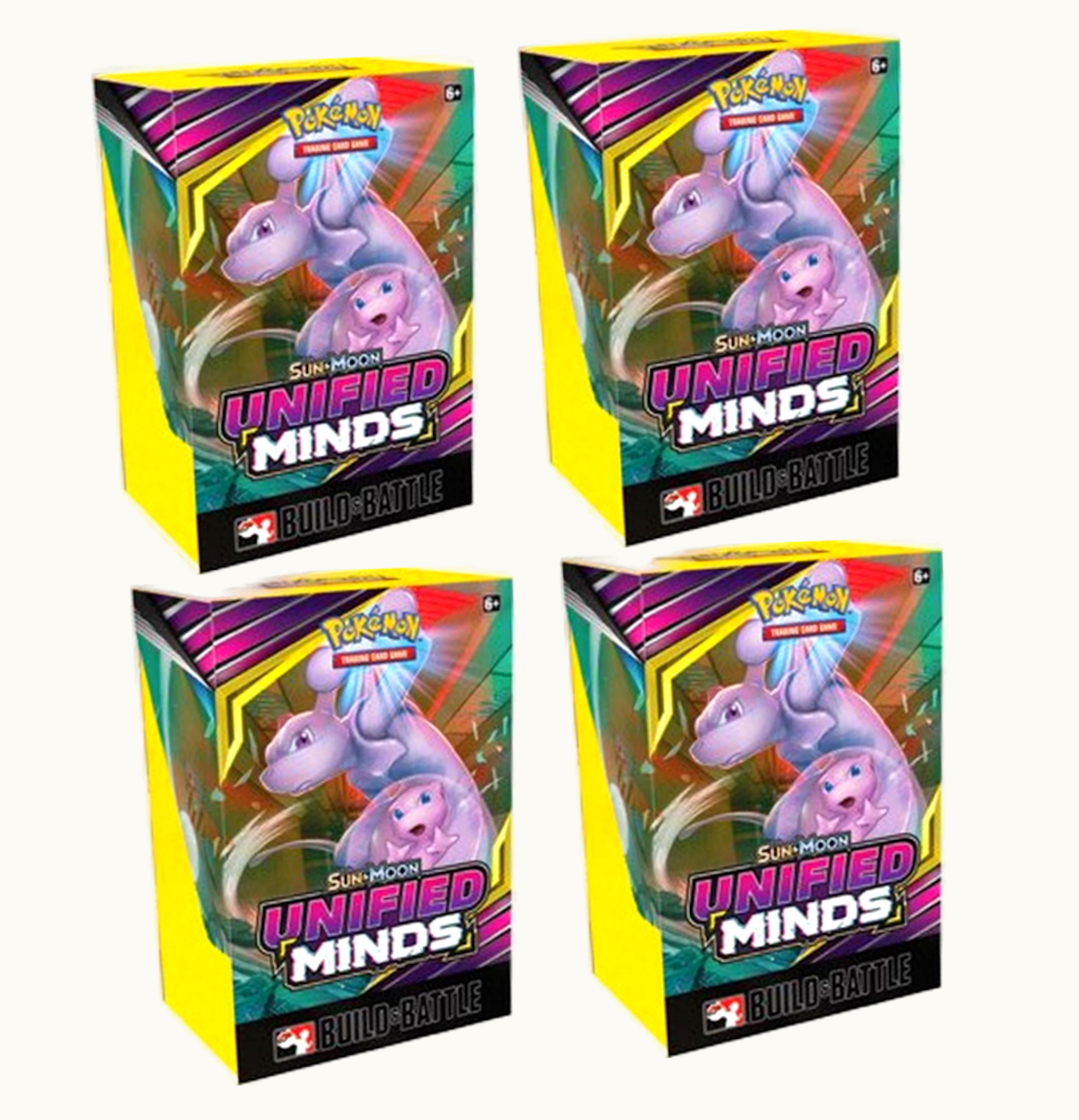 Pokemon TCG 2019 Pokemon TCG Sun Moon Unified Minds BuildBattle Kit 4x Lot
