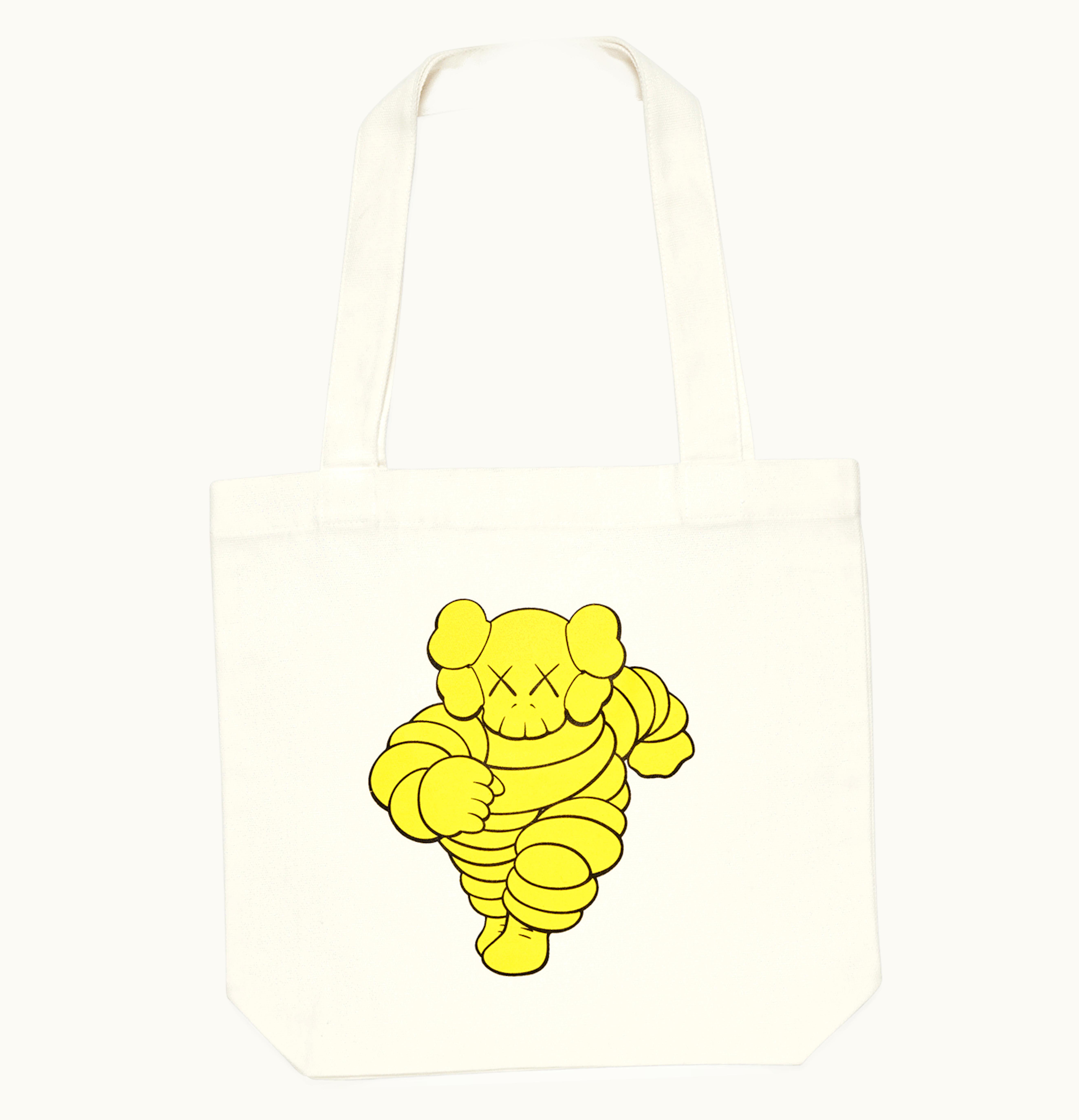 KAWS KAWS CHUM Tote Bag Yellow