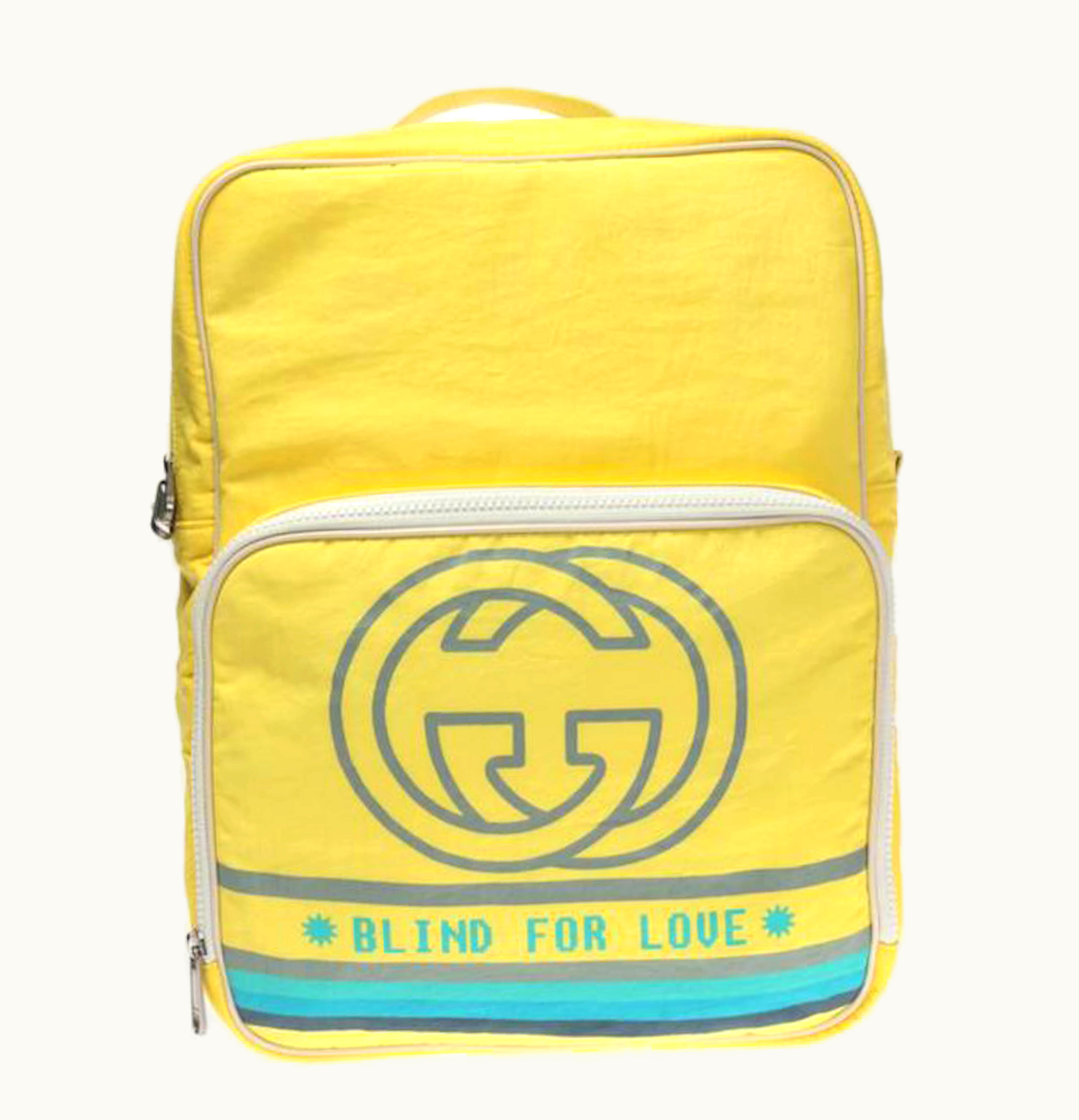 Gucci Gucci Techno Backpack Medium Nylon Yellow