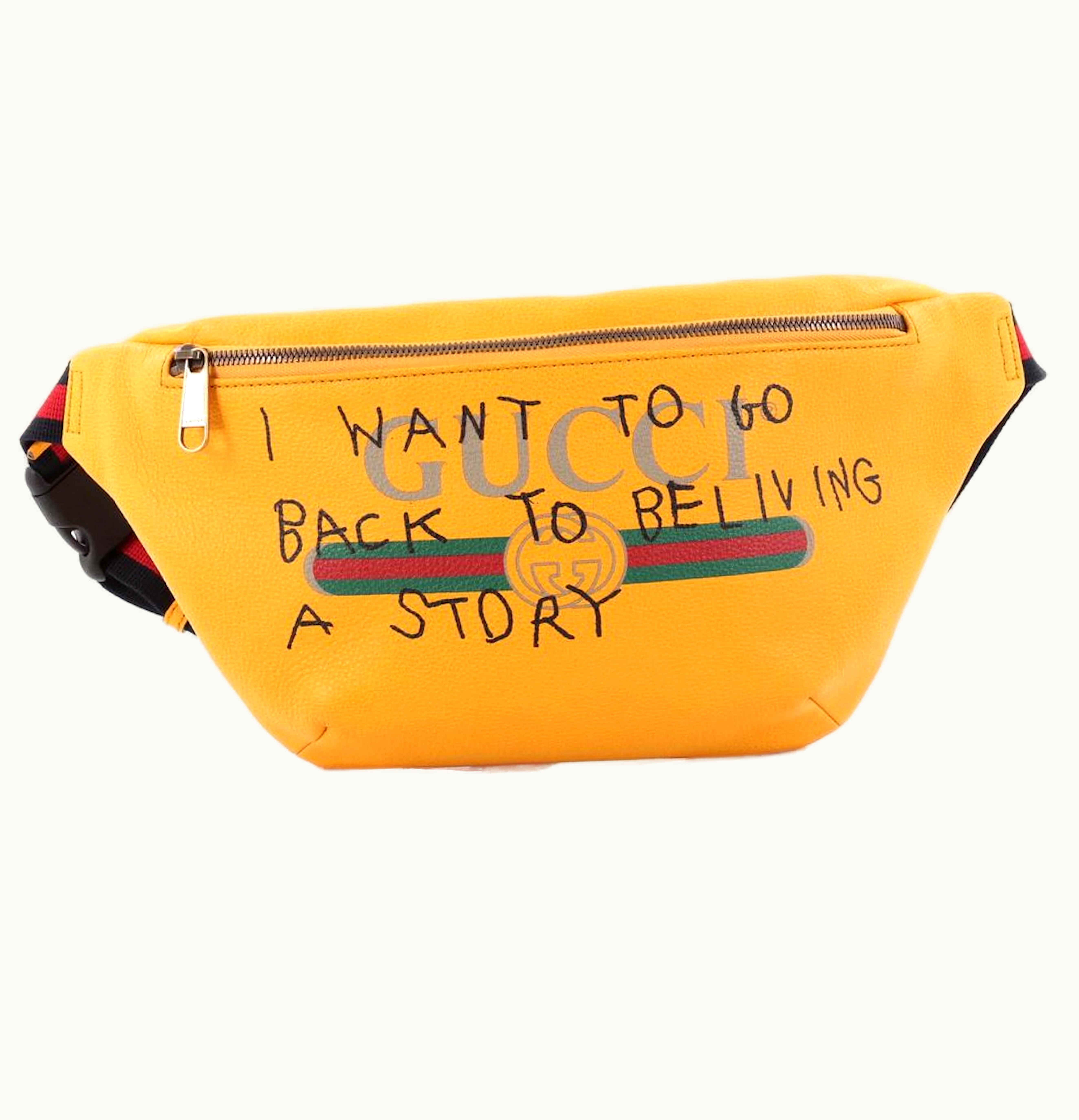 Gucci Gucci Coco Capitan Belt Bag Vintage Logo Print Small Yellow