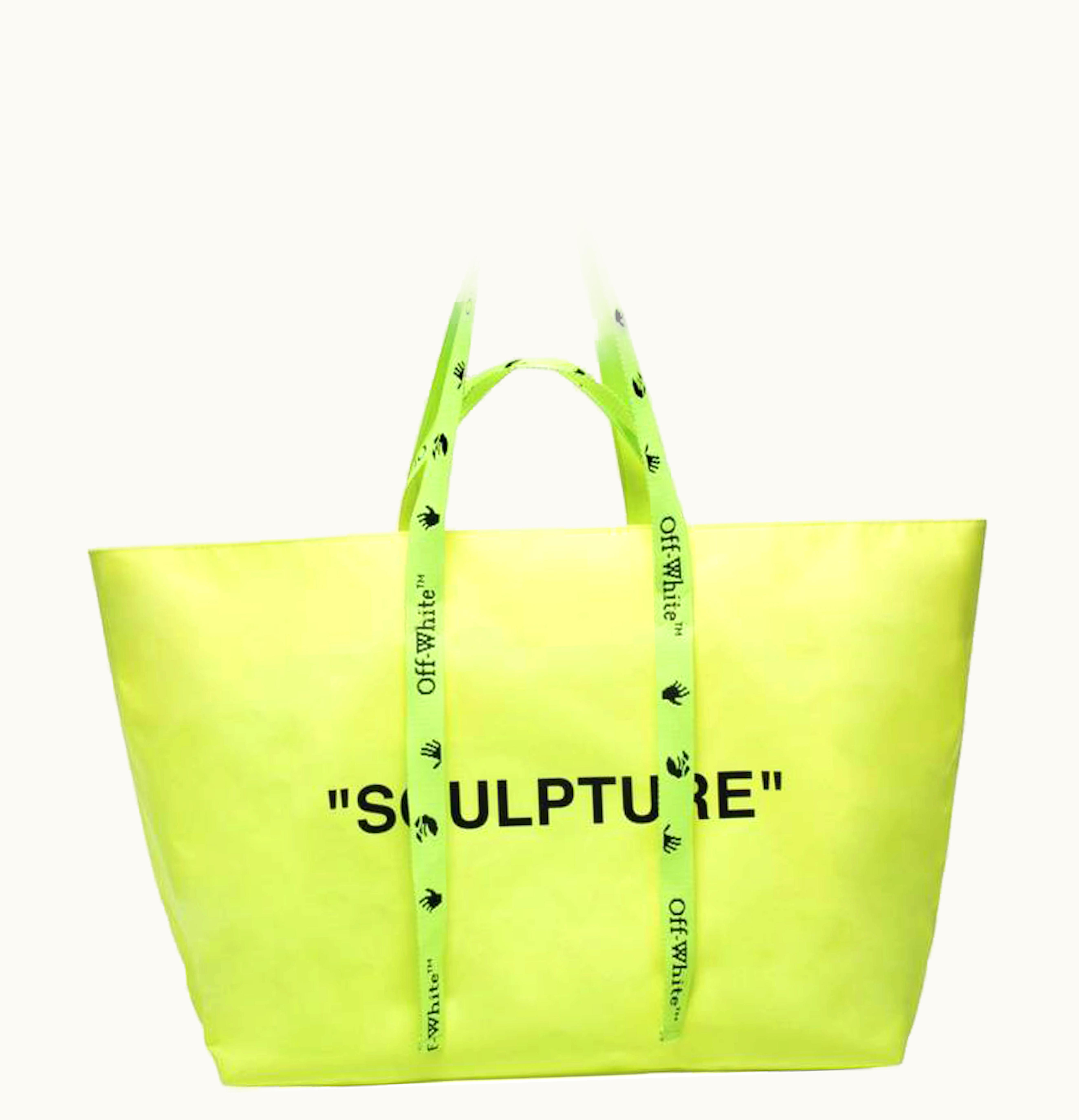OFF-WHITE Off White SCULPTURE Commercial Tote Bag Small Yellow