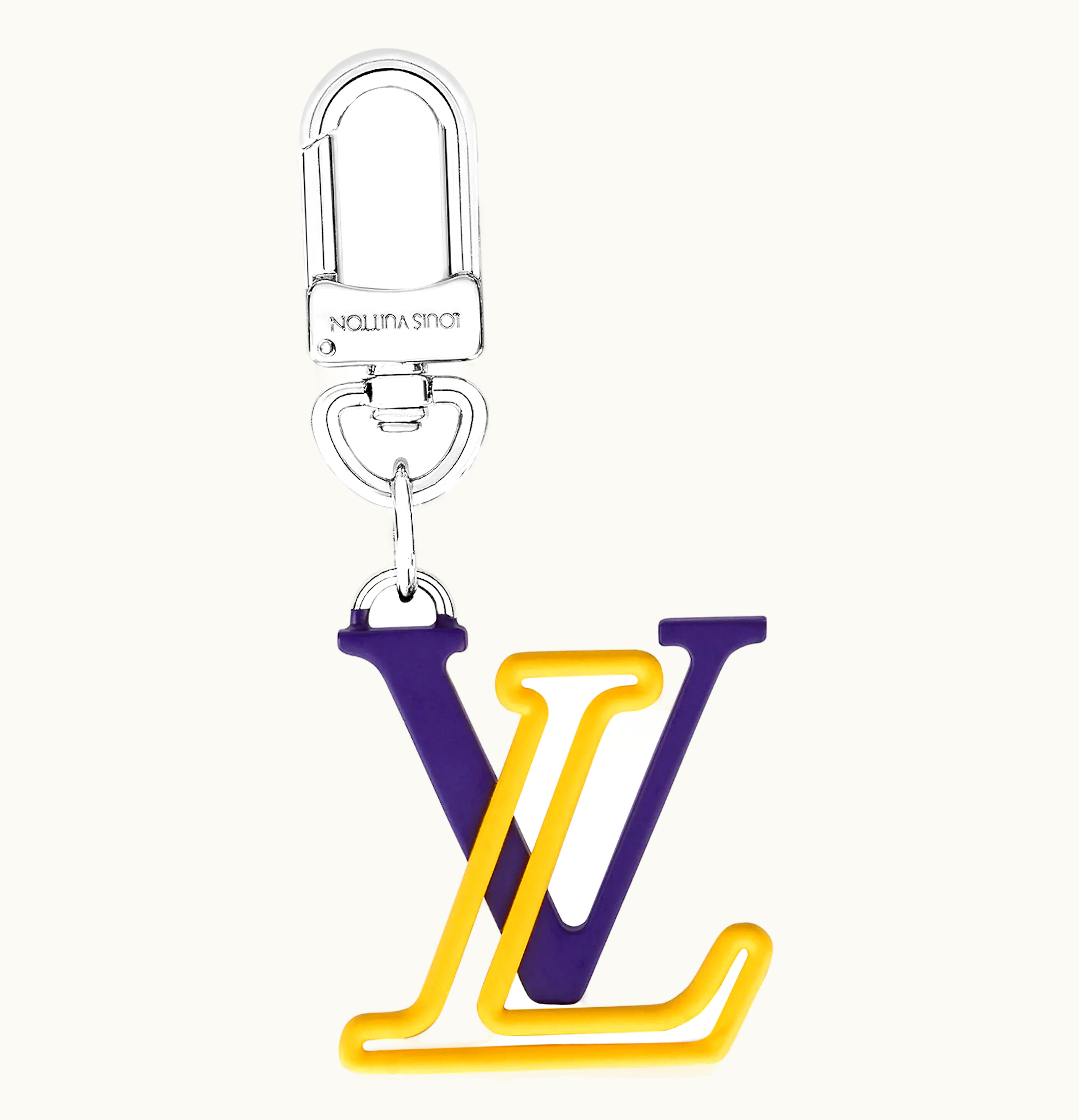 Louis Vuitton Louis Vuitton LV Line Bag Charm and Key Holder Blue Yellow