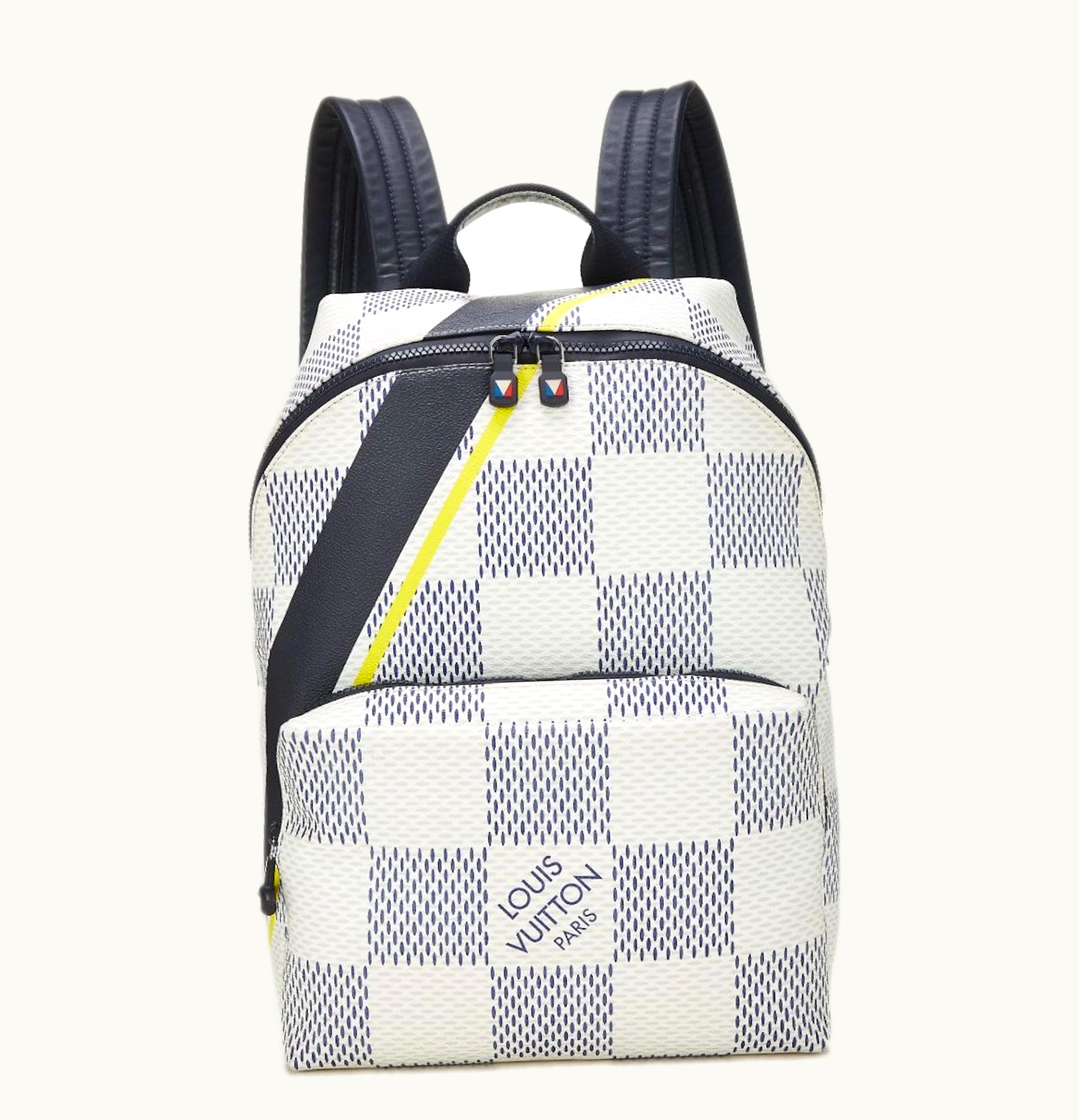 Louis Vuitton Louis Vuitton Backpack Apollo Damier Azur White Blue Yellow