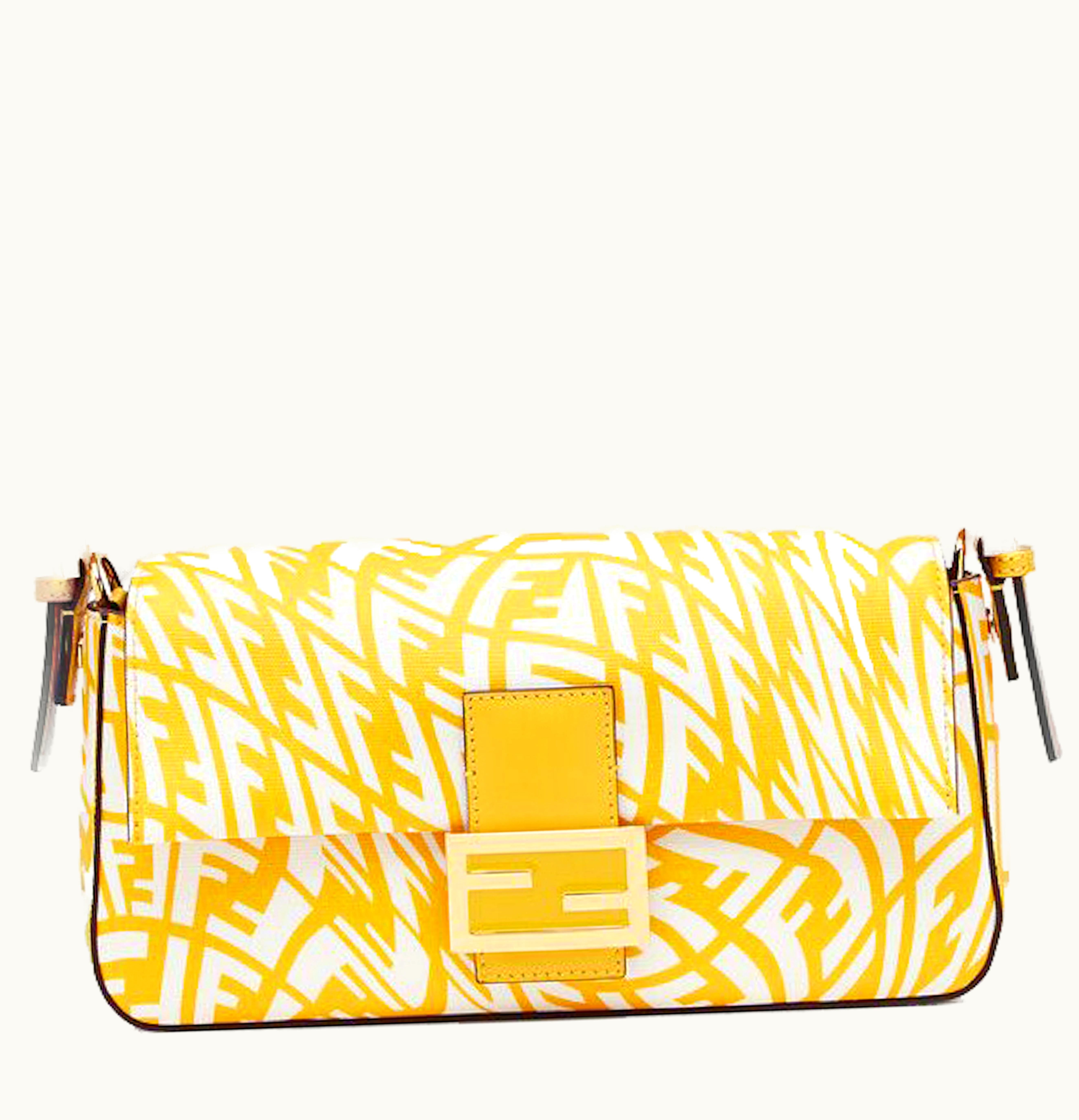 Fendi Fendi Baguette 1997 Shoulder Bag Medium Yellow