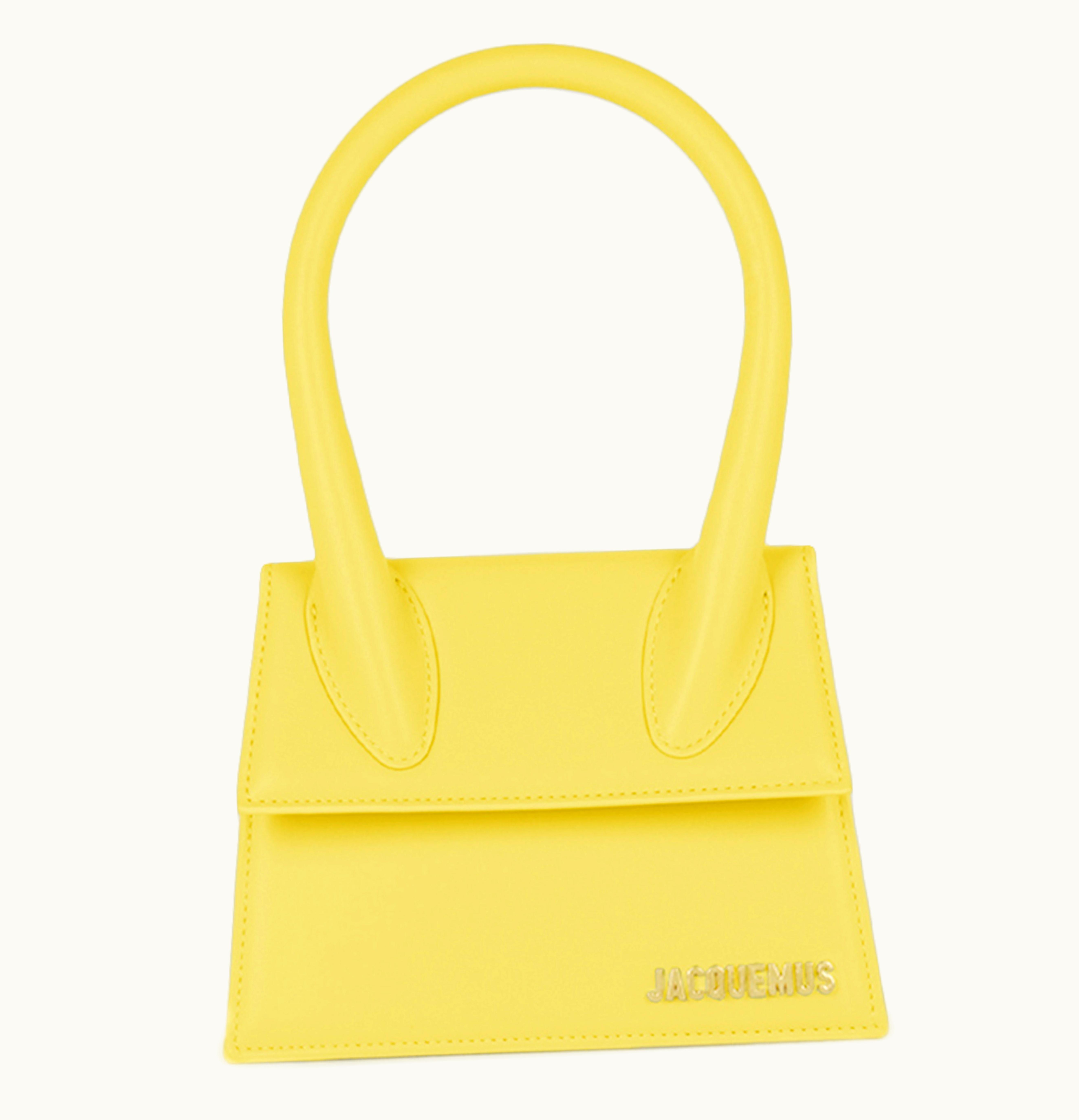 Jacquemus Jacquemus Le Chiquito Moyen Top Handle Bag Yellow
