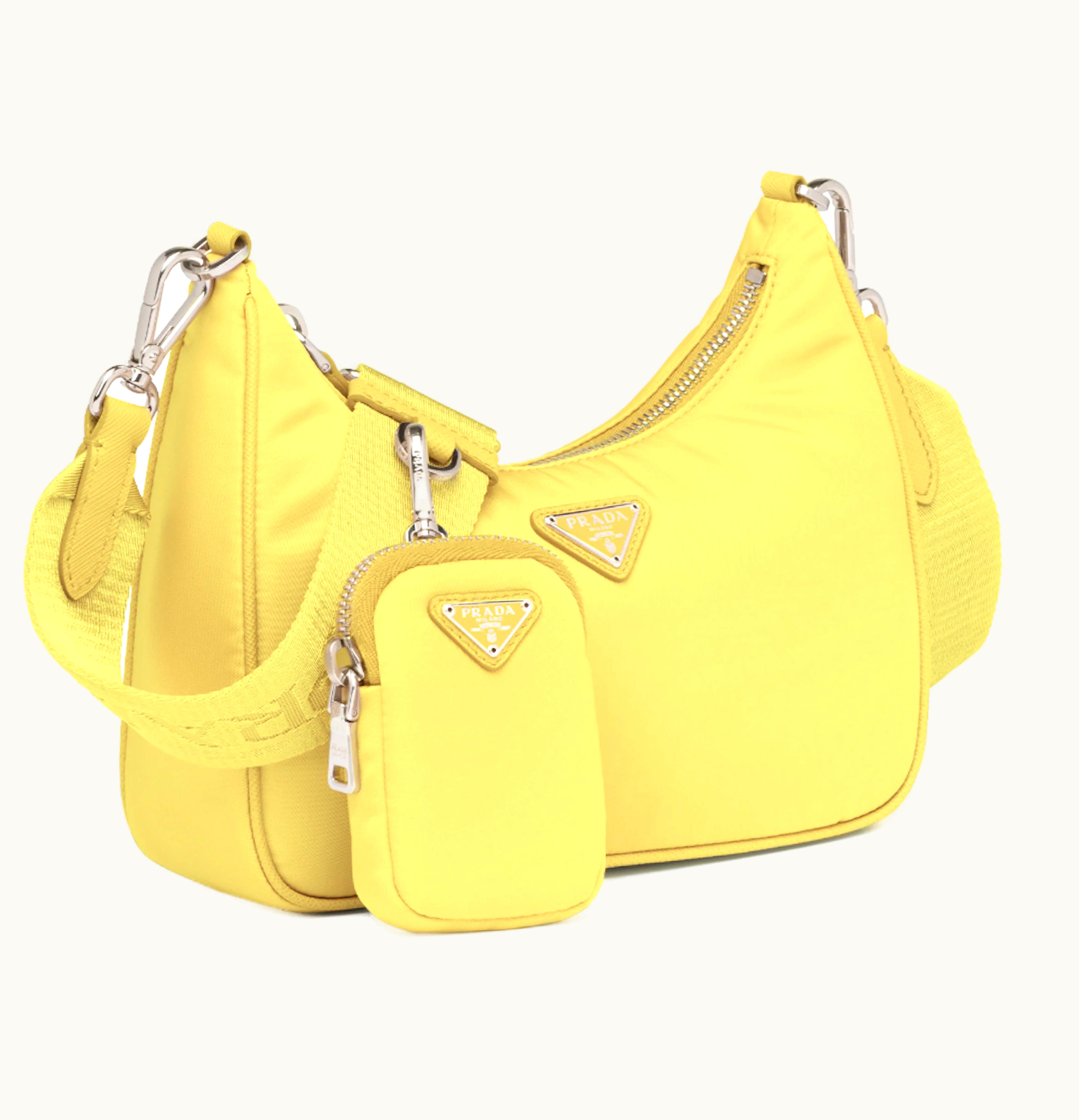Prada Prada Re Edition 2005 Nylon Bag Lemon Yellow