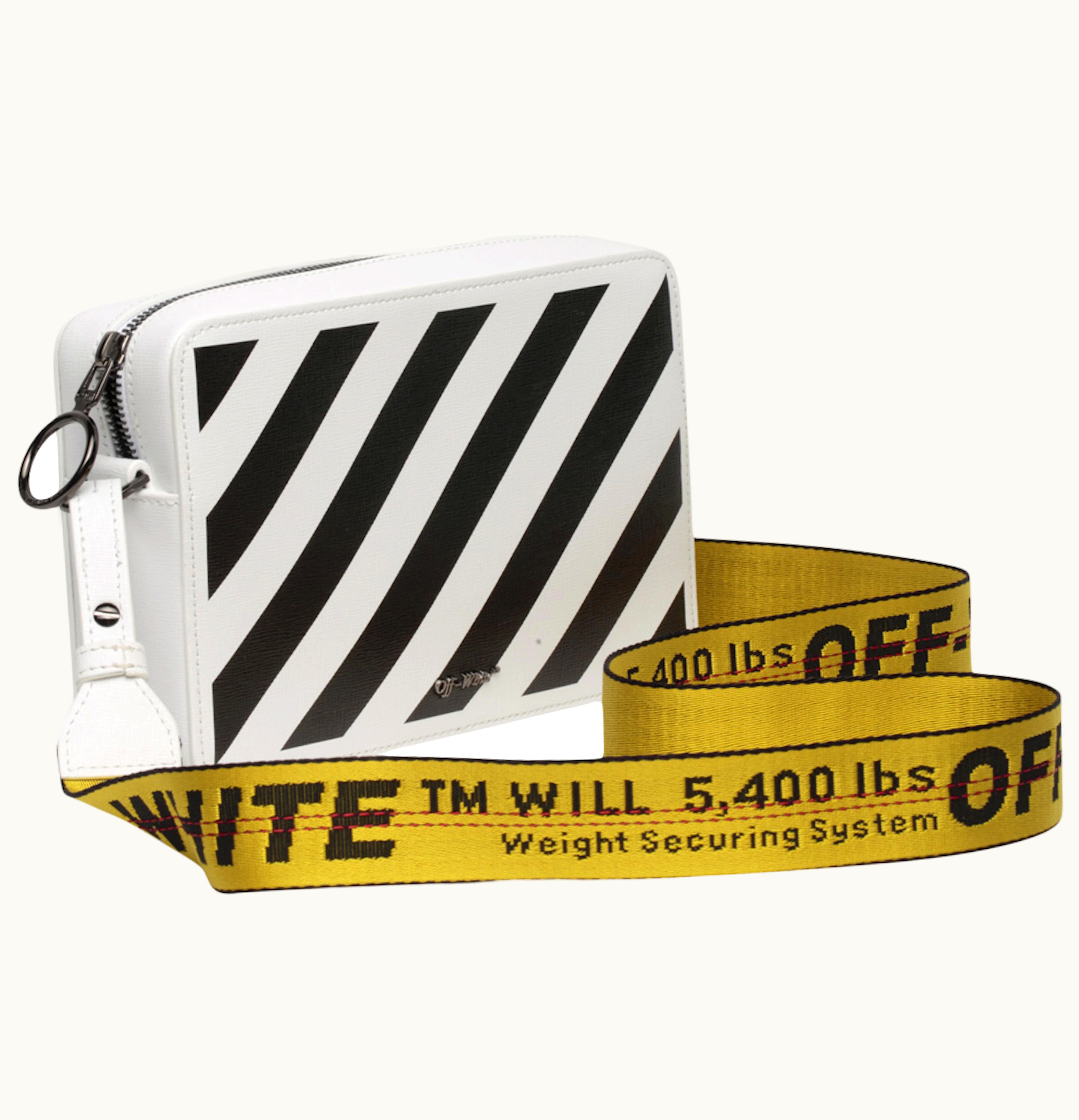 OFF-WHITE OFF WHITE Fannypack Diag White Black Yellow