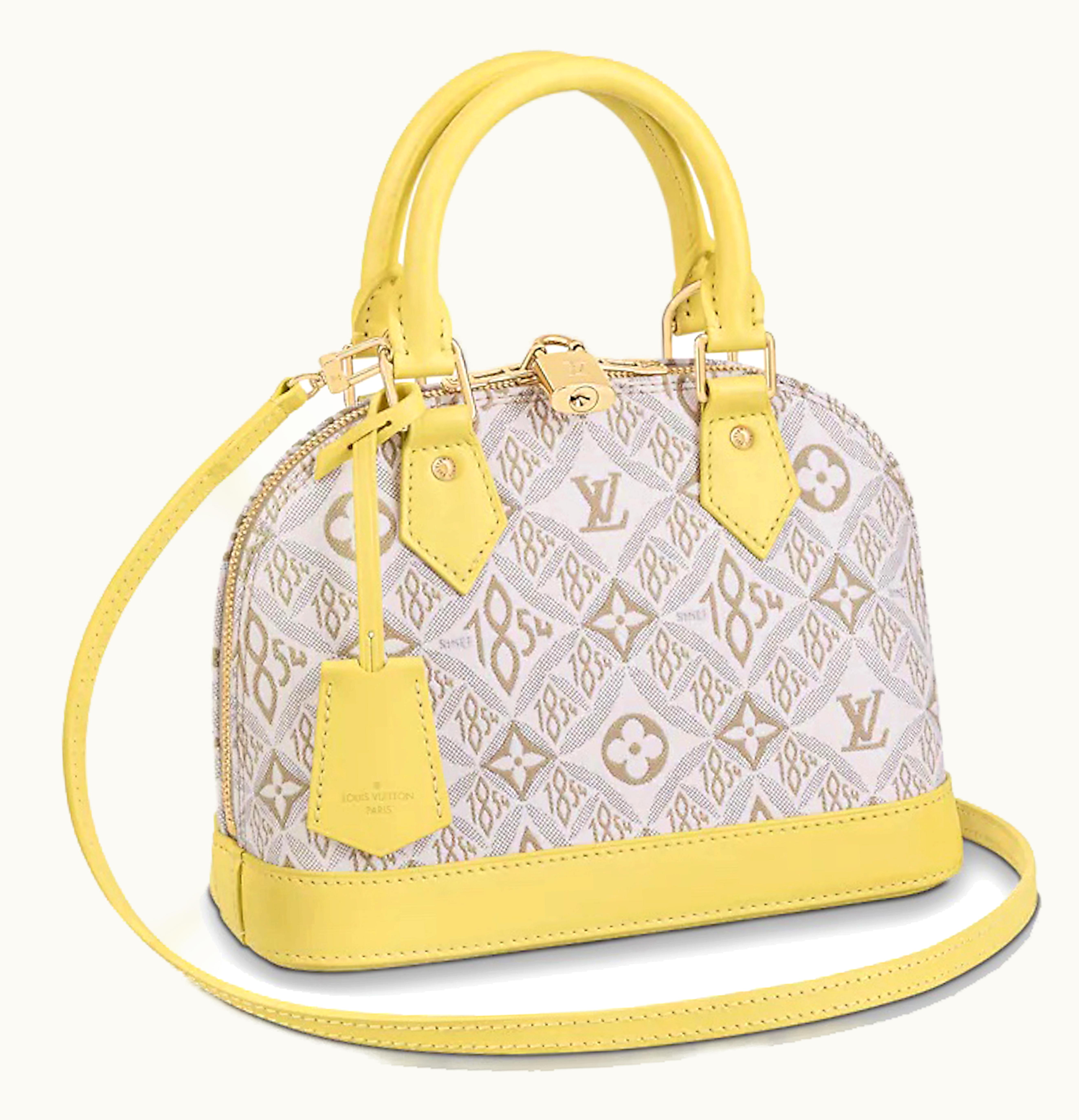 Louis Vuitton Louis Vuitton Alma BB Since 1854 Jacquard Ecru White Yellow