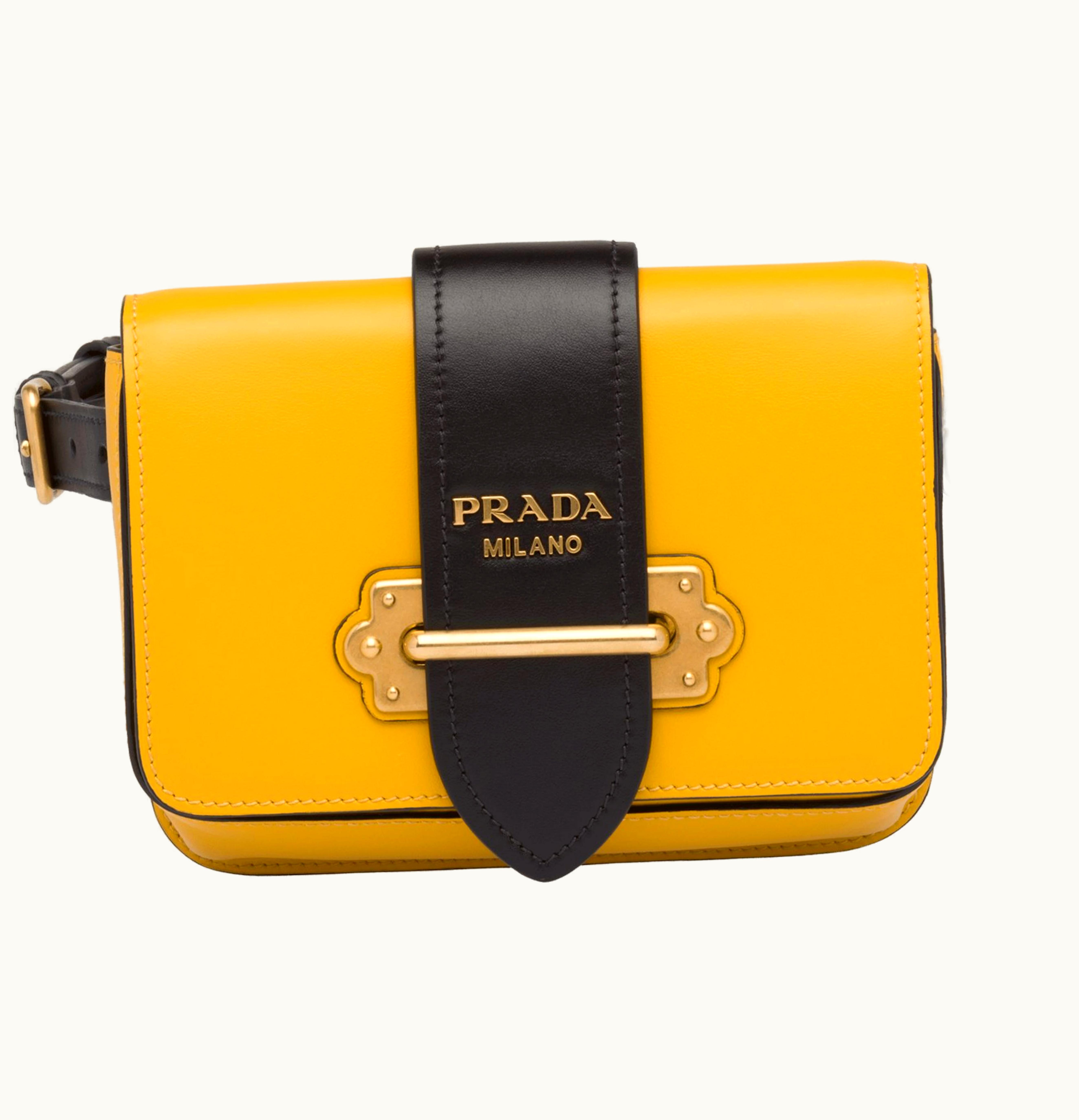 Prada Prada Cahier Belt Bag Yellow