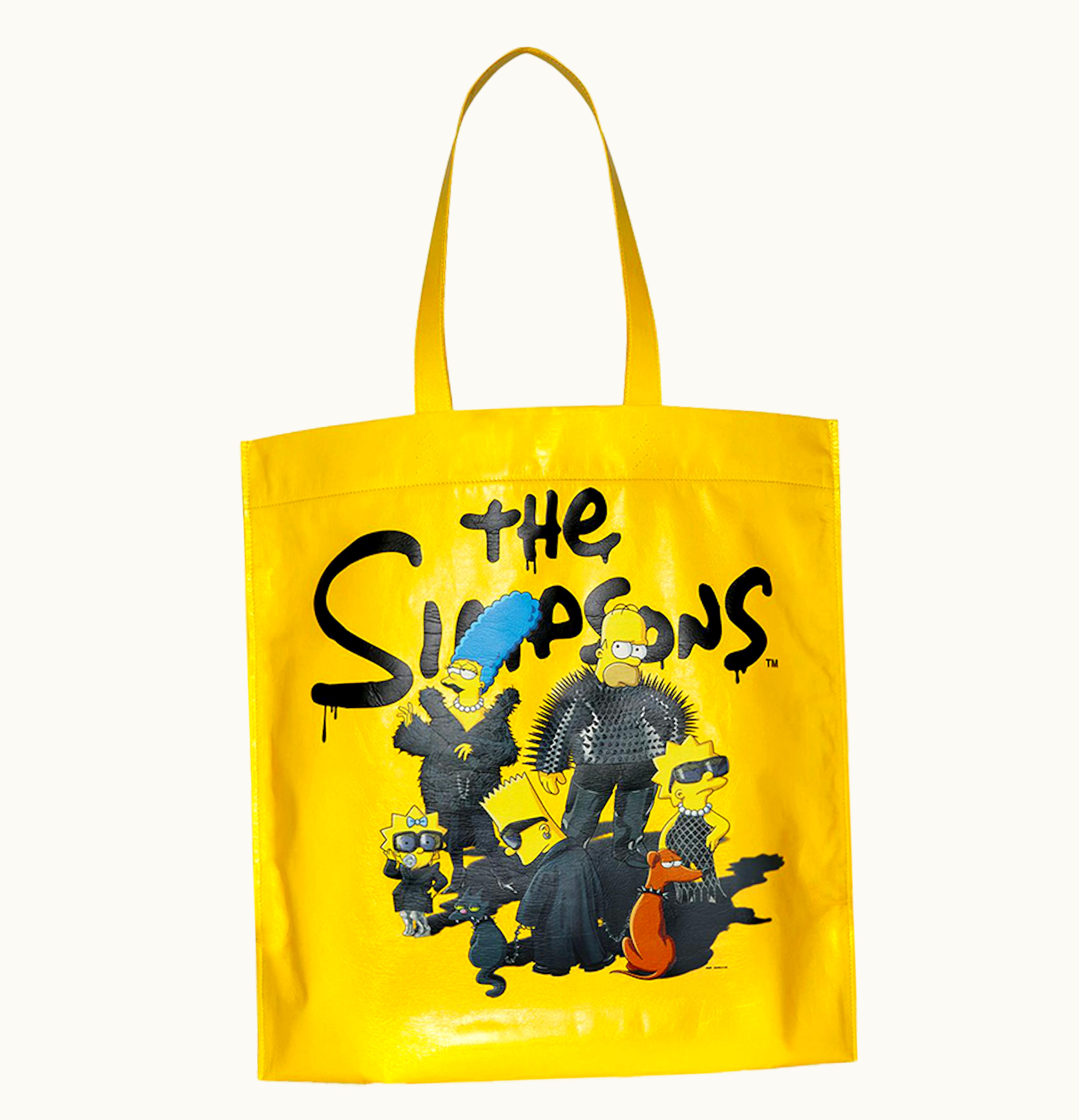 Balenciaga Balenciaga x The Simpsons Shopper Shoulder Tote Bag Medium Yellow