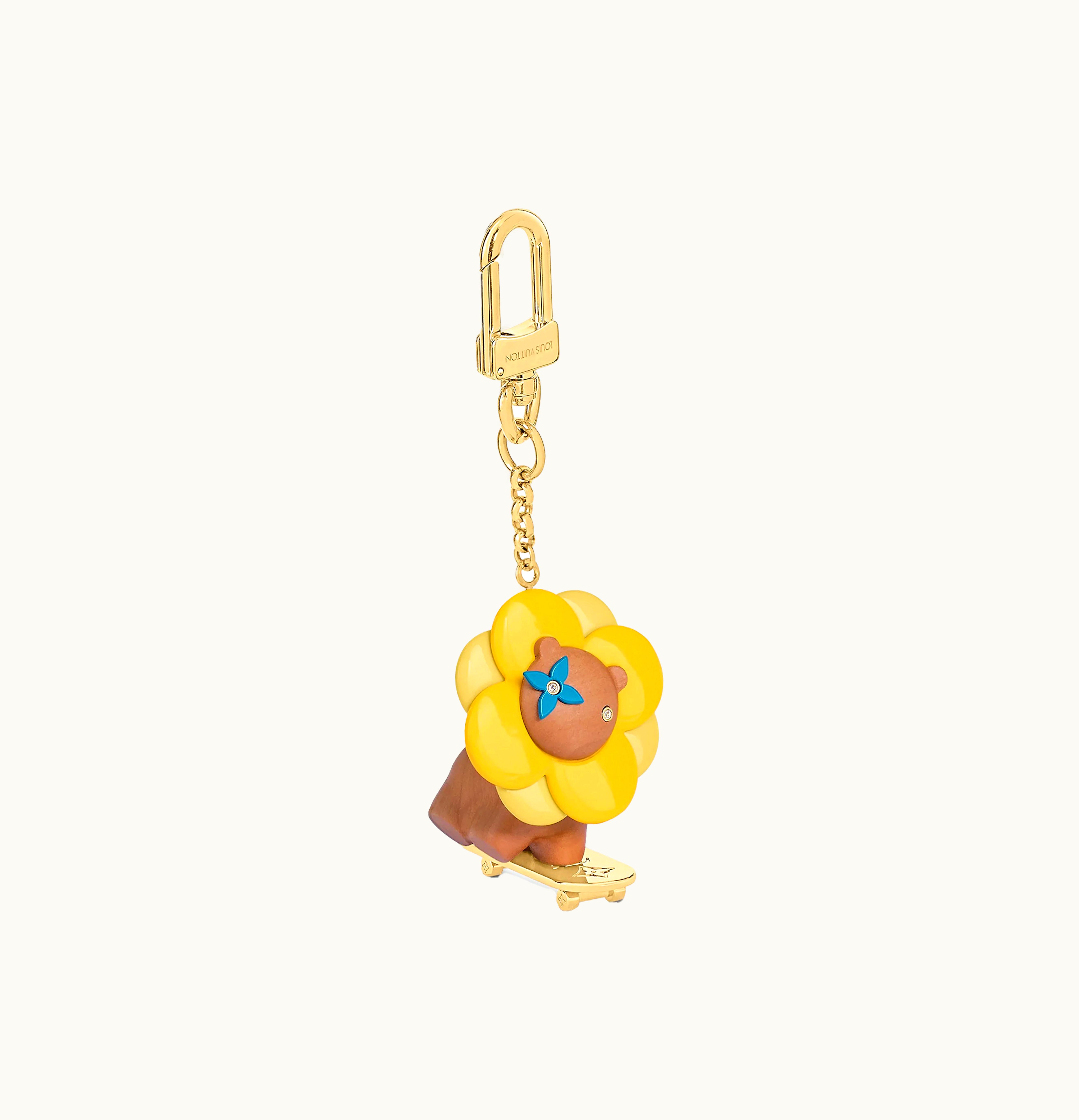 Louis Vuitton Louis Vuitton Figurine Petula Skate Bag Charm And Key Holder Vivienne Holiday Yellow Brown