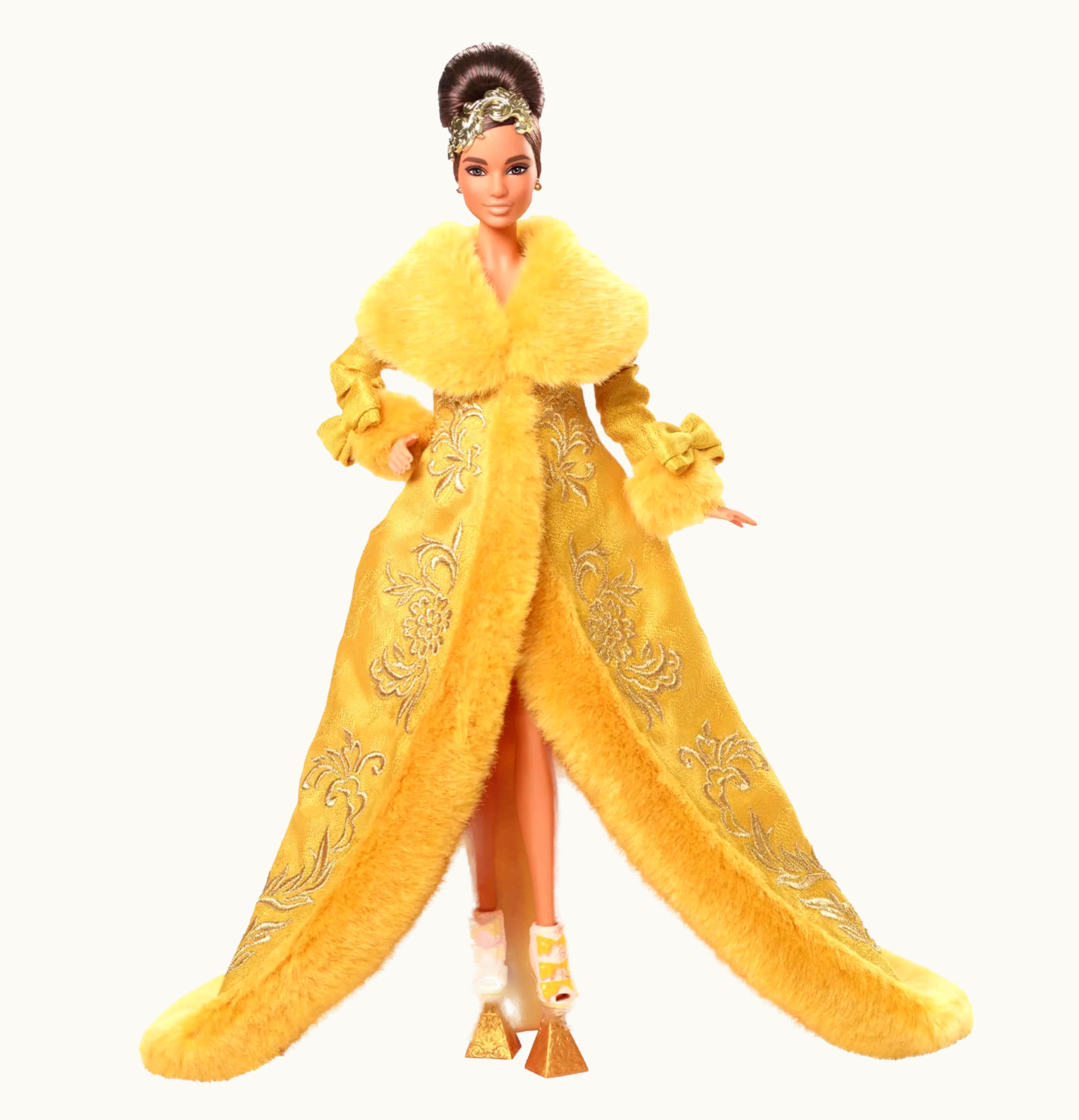 Barbie Barbie Signature Guo Pei Barbie Wearing Golden Yellow Gown Doll