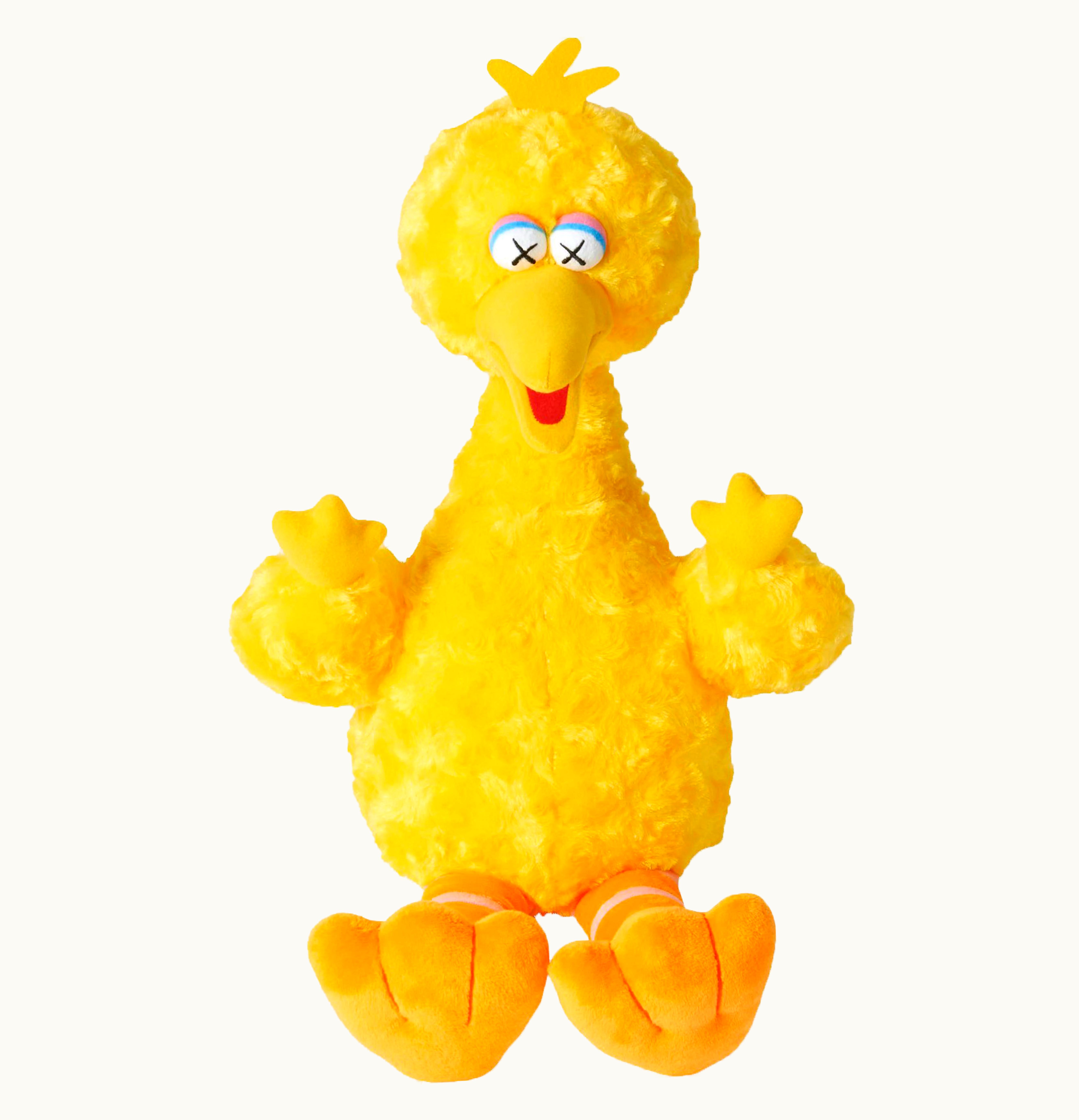 KAWS Kaws Sesame Street Uniqlo Big Bird Plush Toy Yellow