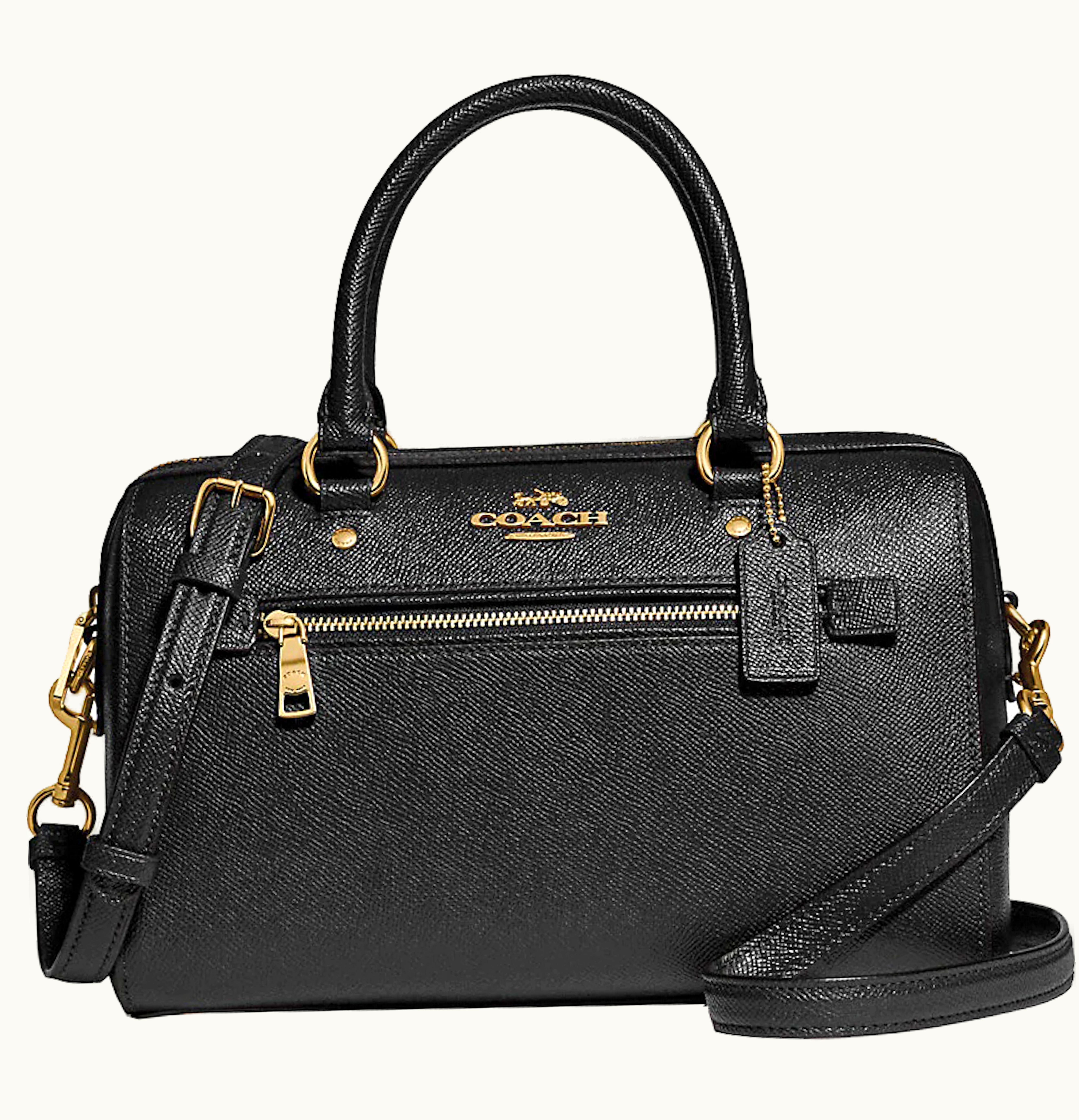 Coach Coach Rowan Satchel Bag Medium Black