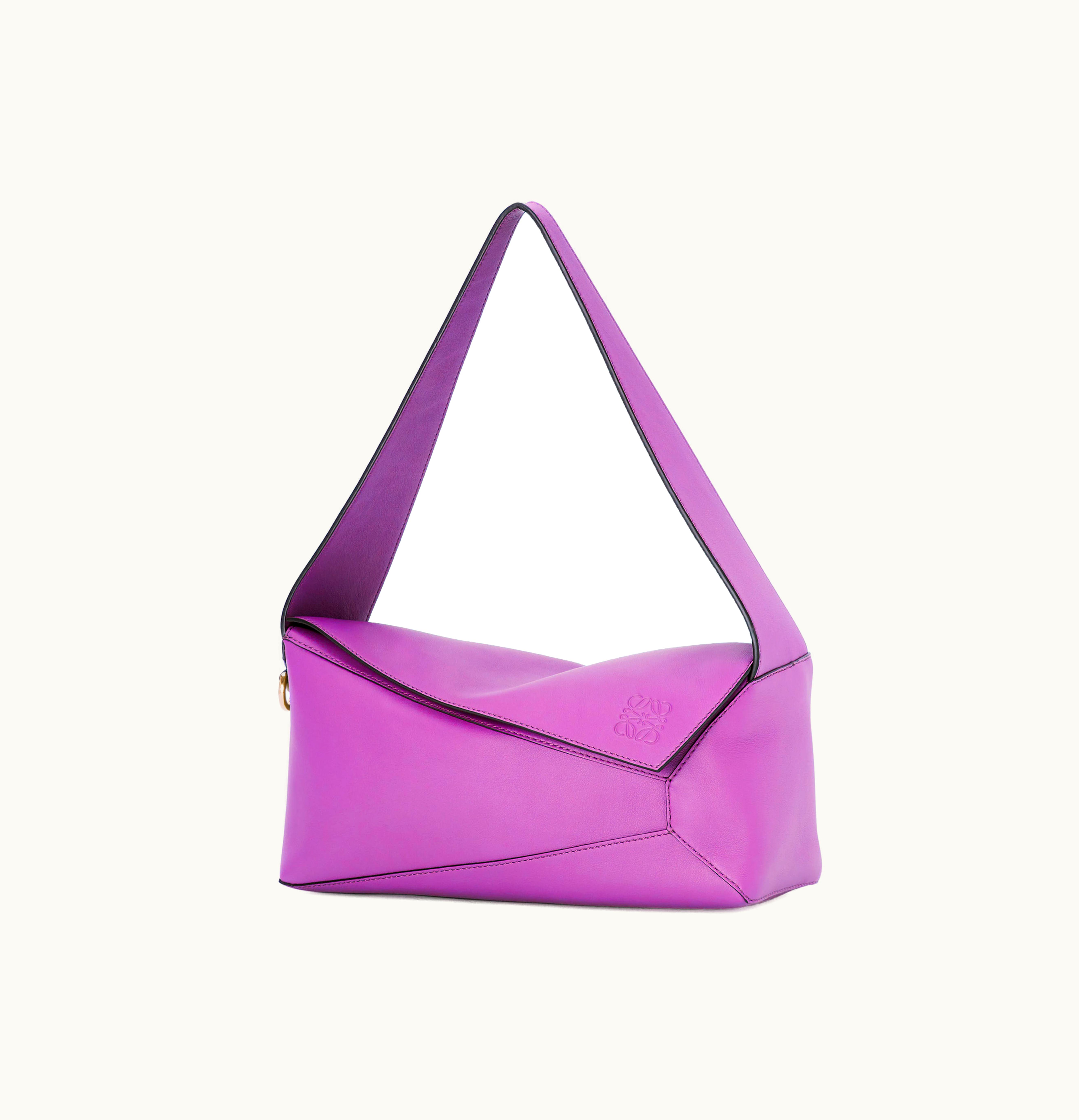 Loewe Loewe Puzzle Hobo Bag in Nappa Calfskin Bright Purple