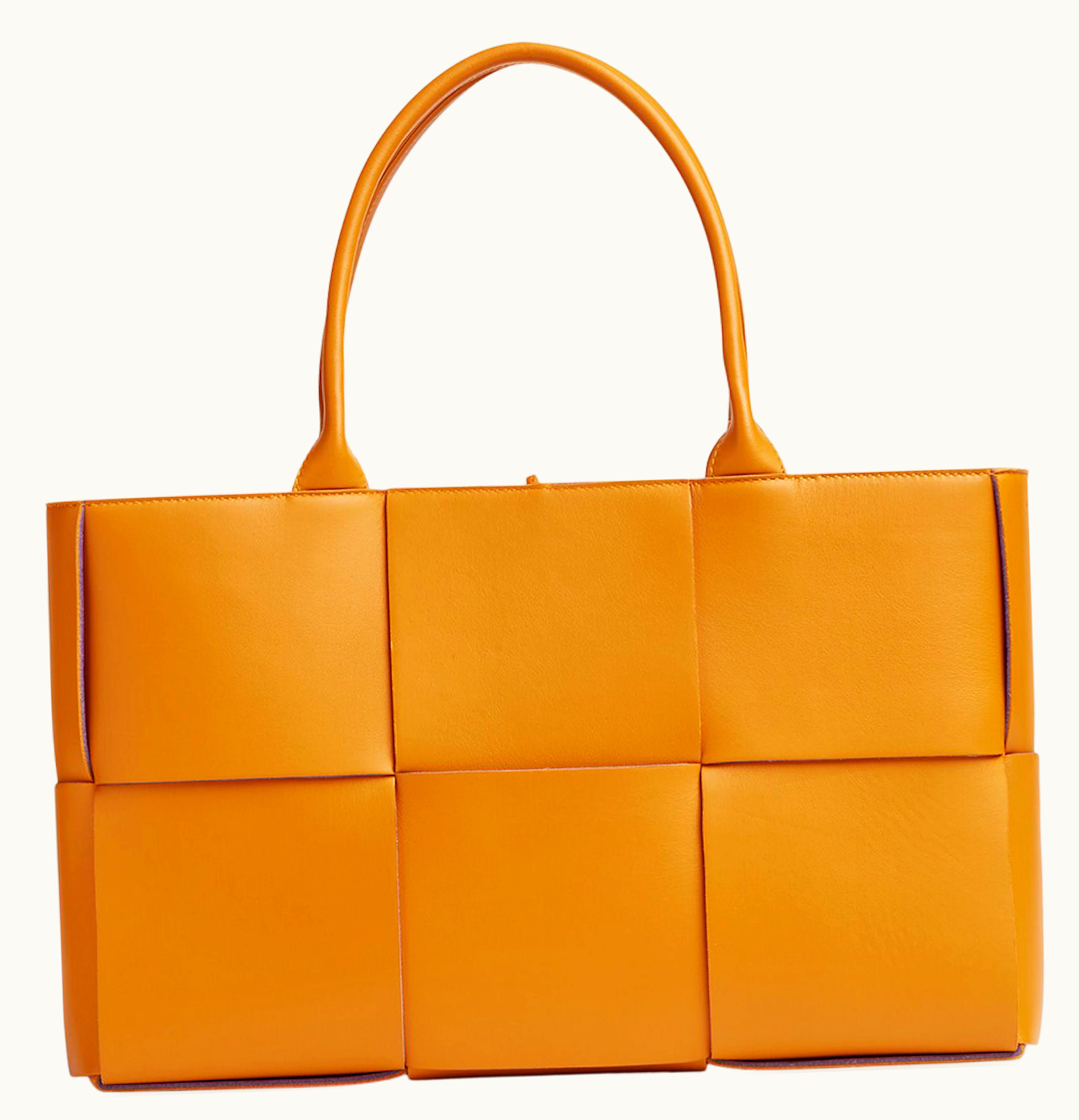 Bottega Veneta Bottega Veneta Arco Intreccio Tote Bag Medium Cob Purple