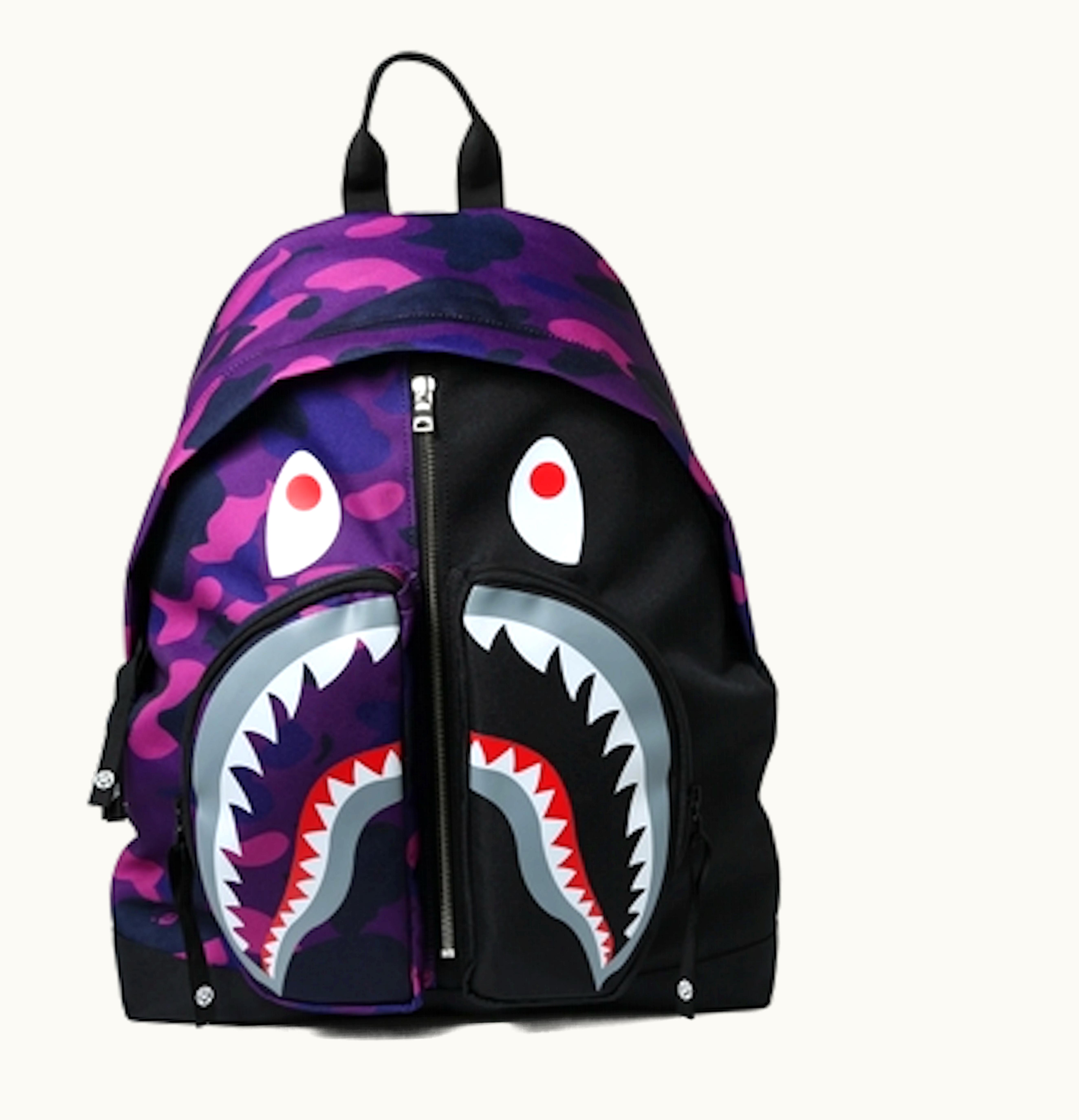 BAPE BAPE Color Camo Shark Day Pack Purple