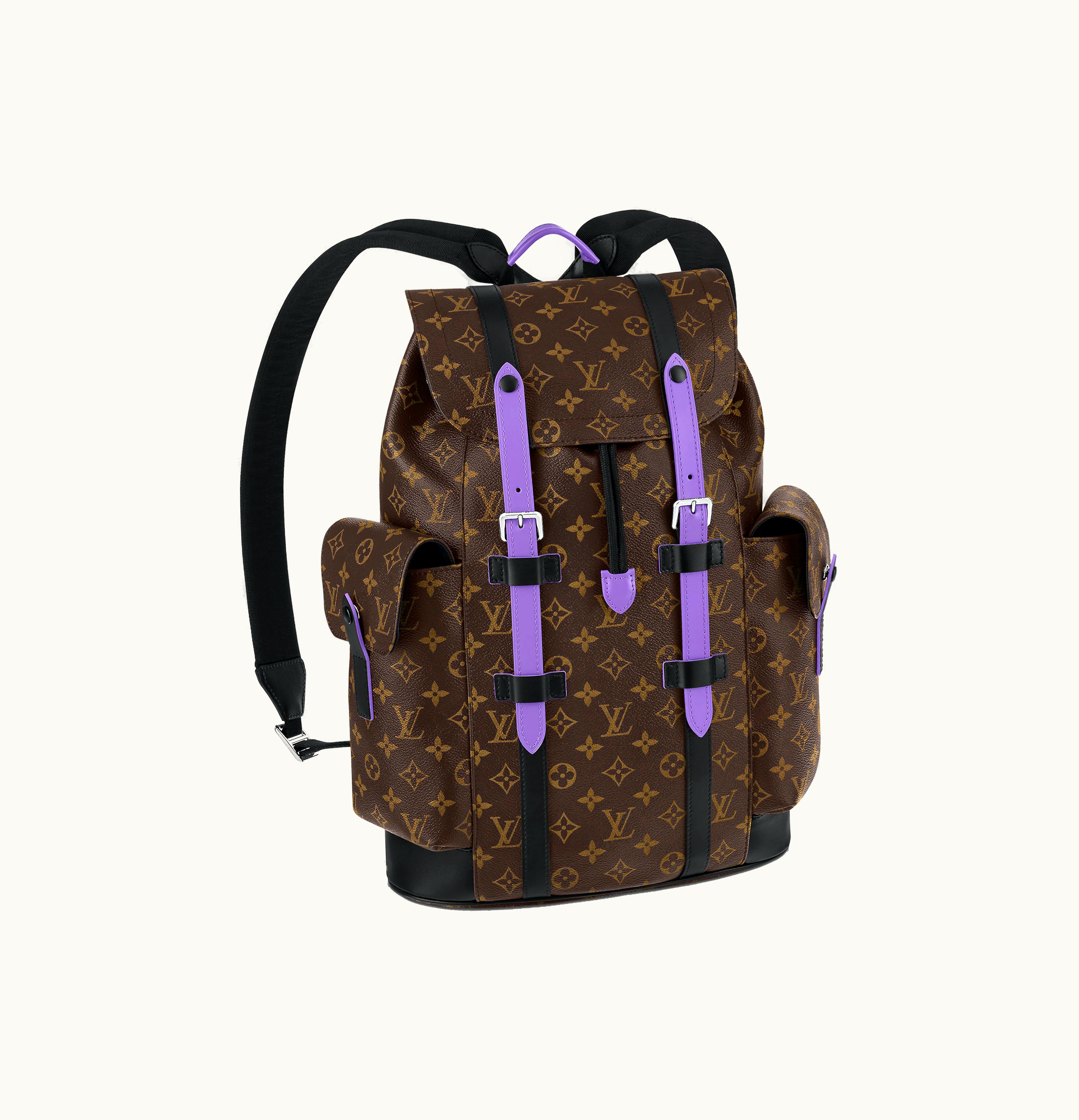 Louis Vuitton Louis Vuitton Christopher MM Monogram Macassar Brown Purple